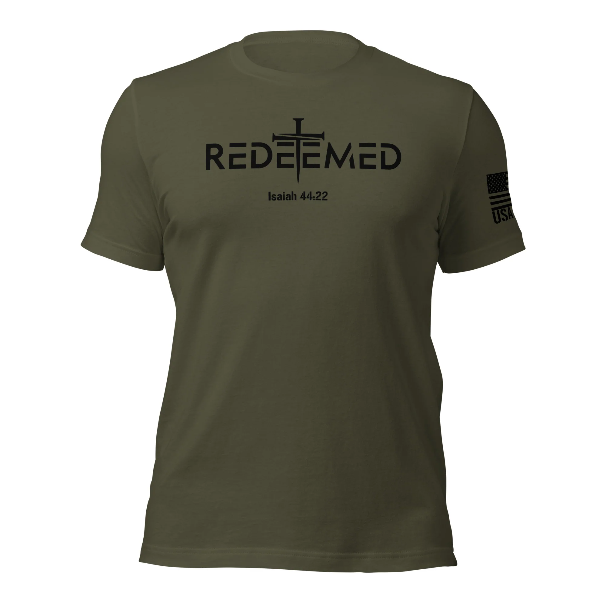 Redeemed T-Shirt | Isaiah 44:22 Bible Verse Christian Apparel - Image 6