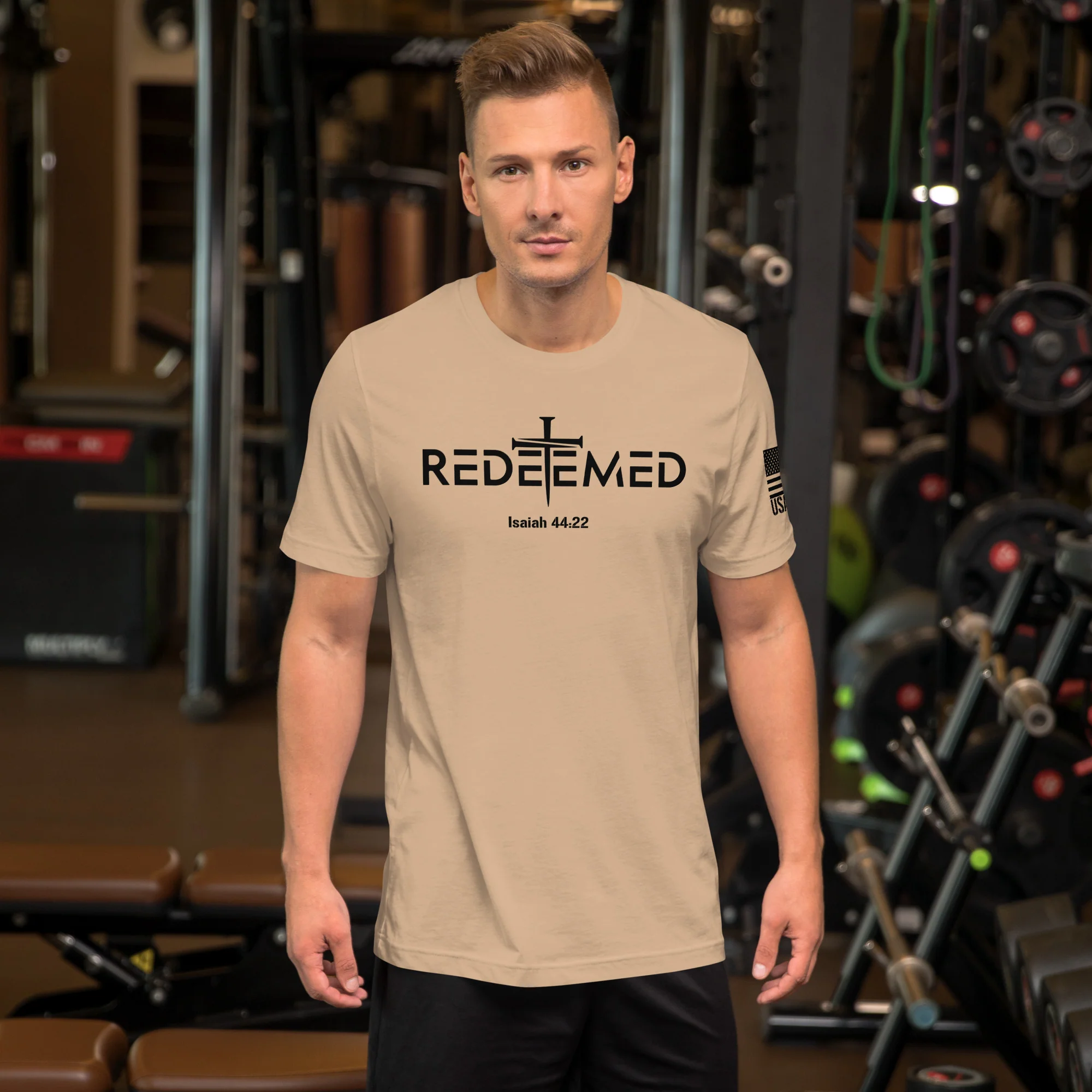 Redeemed T-Shirt | Isaiah 44:22 Bible Verse Christian Apparel - Image 65
