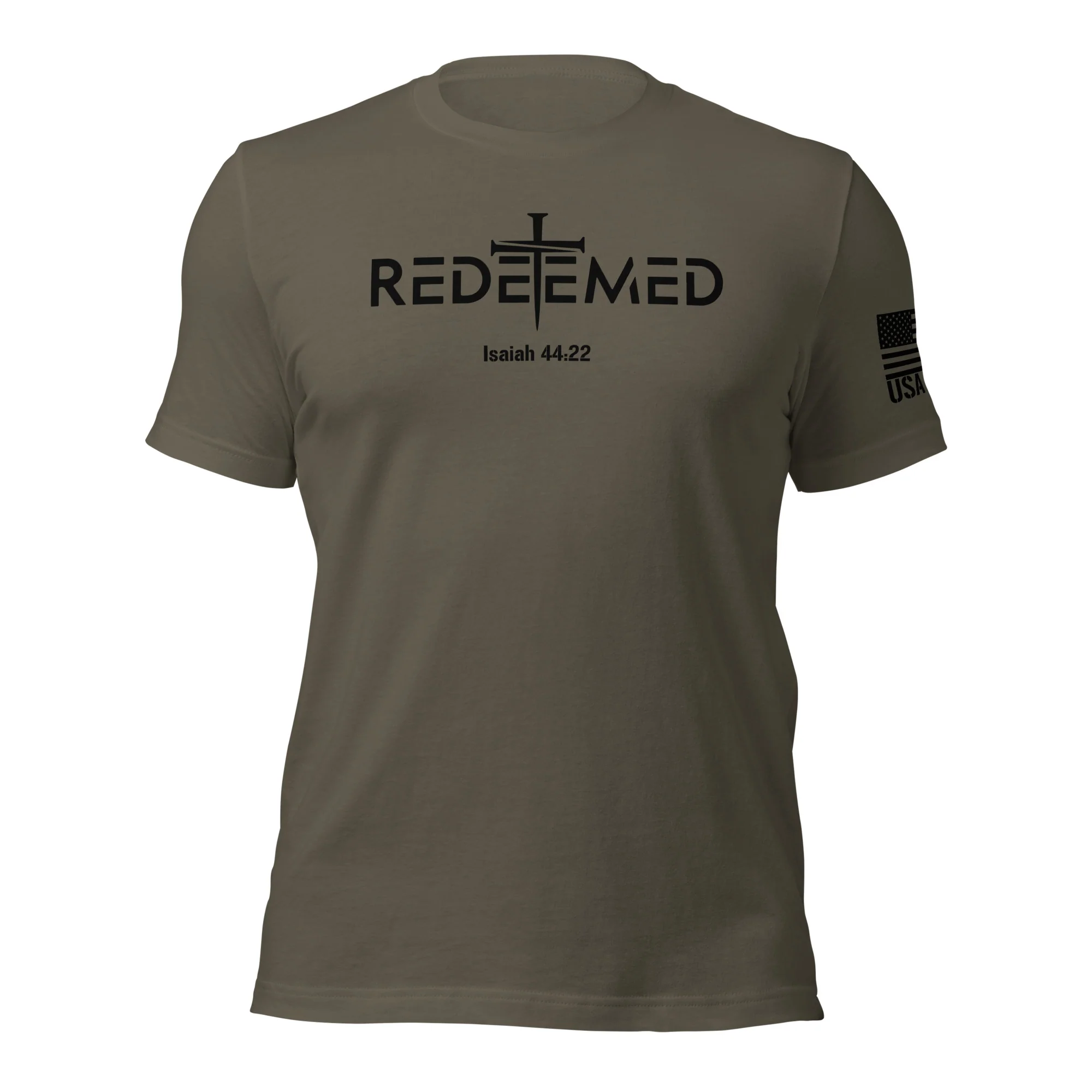 Redeemed T-Shirt | Isaiah 44:22 Bible Verse Christian Apparel - Image 8