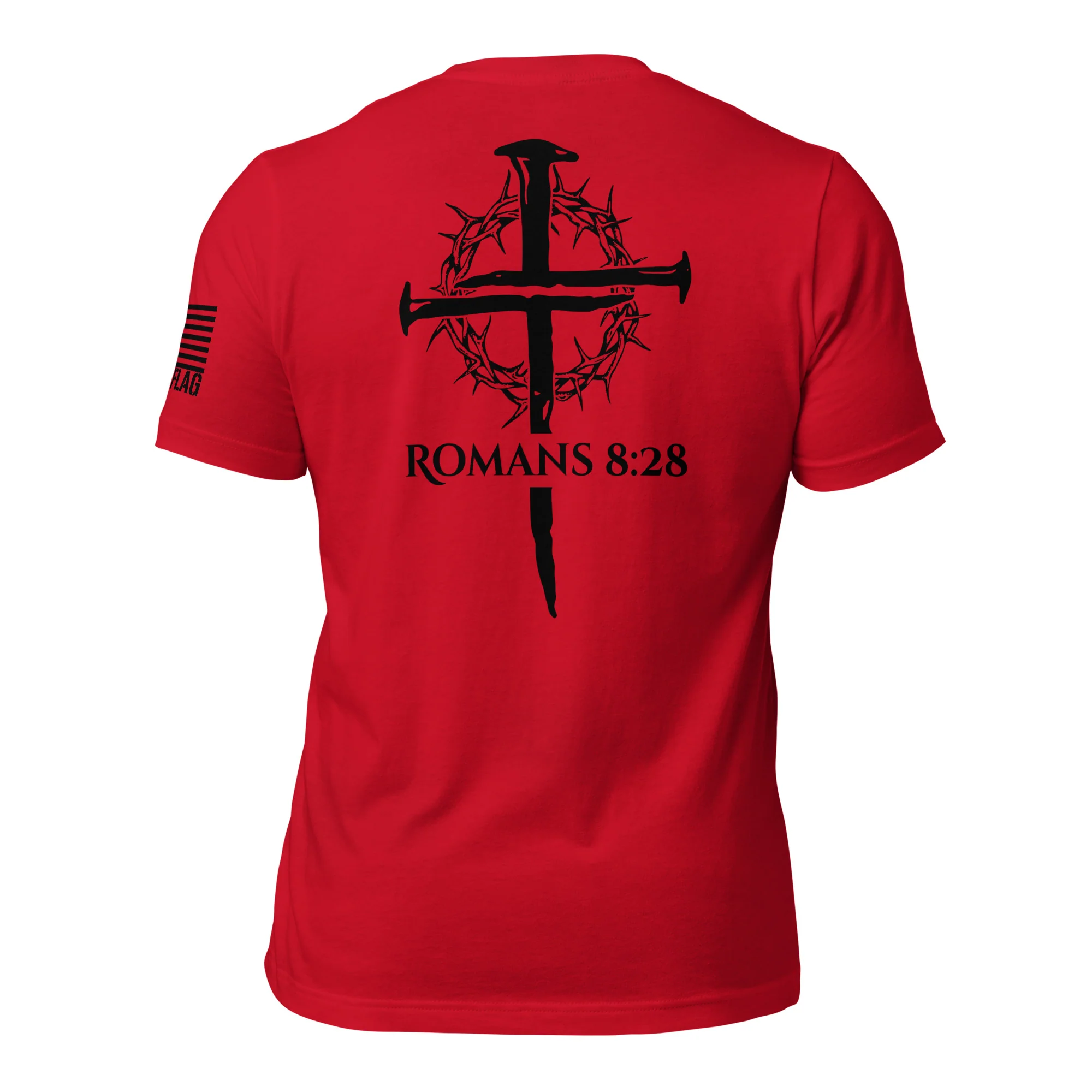 Romans 8:28 T-Shirt | Christian Bible Verse DTG Print - Image 15