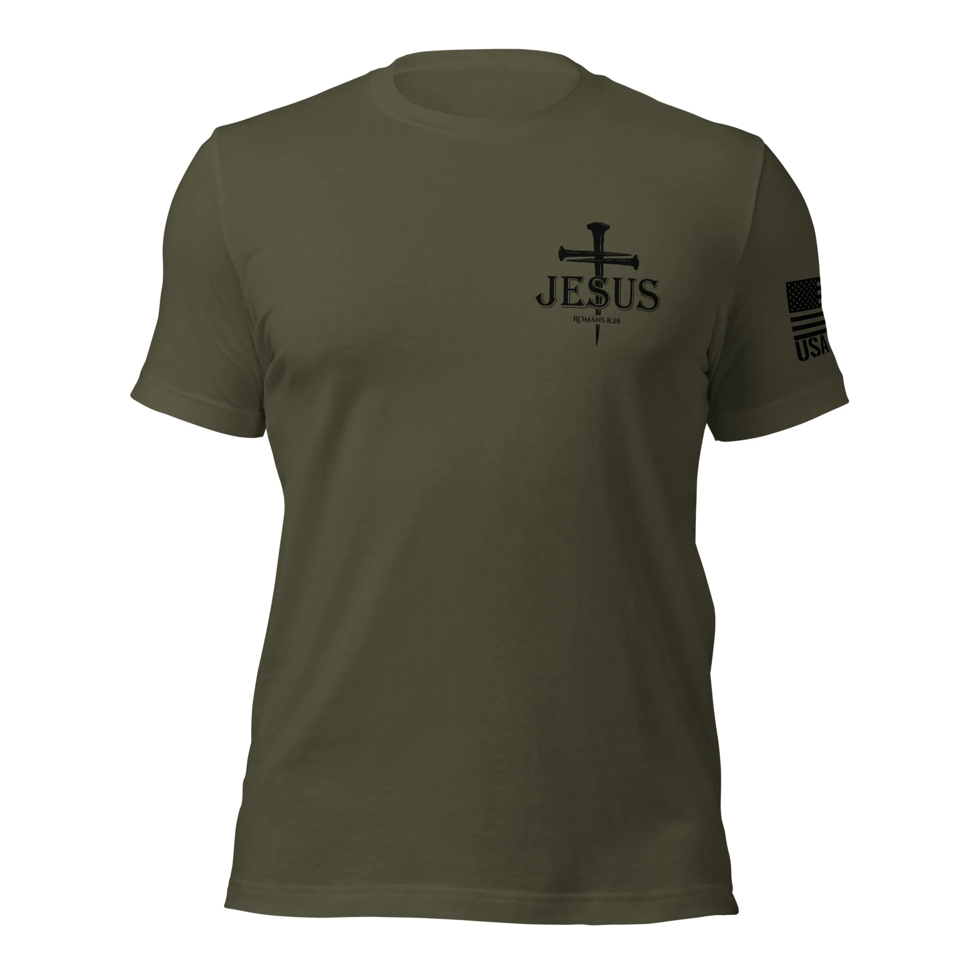 Romans 8:28 T-Shirt | Christian Bible Verse DTG Print - Image 20