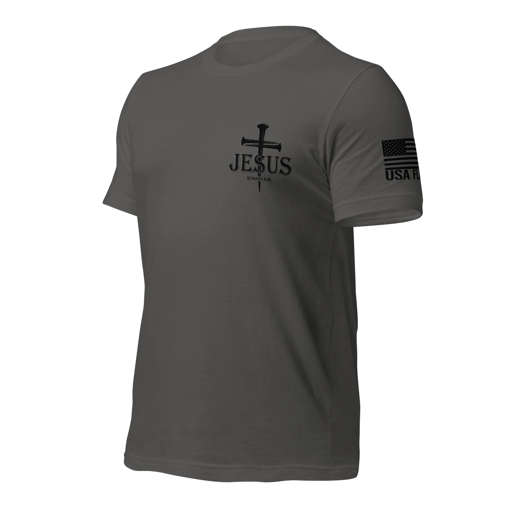 Romans 8:28 T-Shirt | Christian Bible Verse DTG Print - Image 25