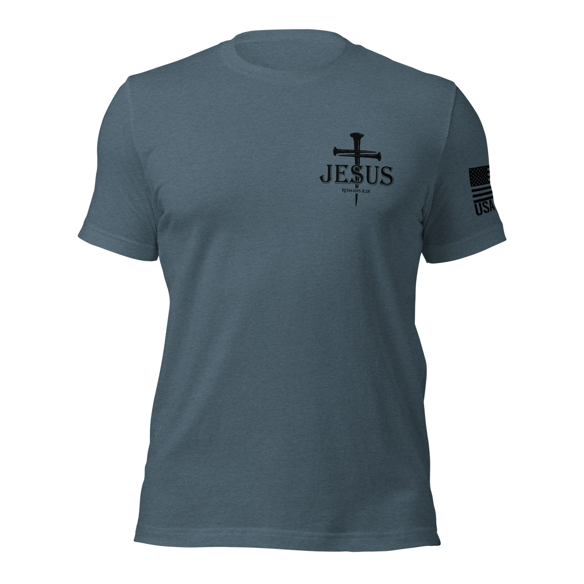 Romans 8:28 T-Shirt | Christian Bible Verse DTG Print - Image 32