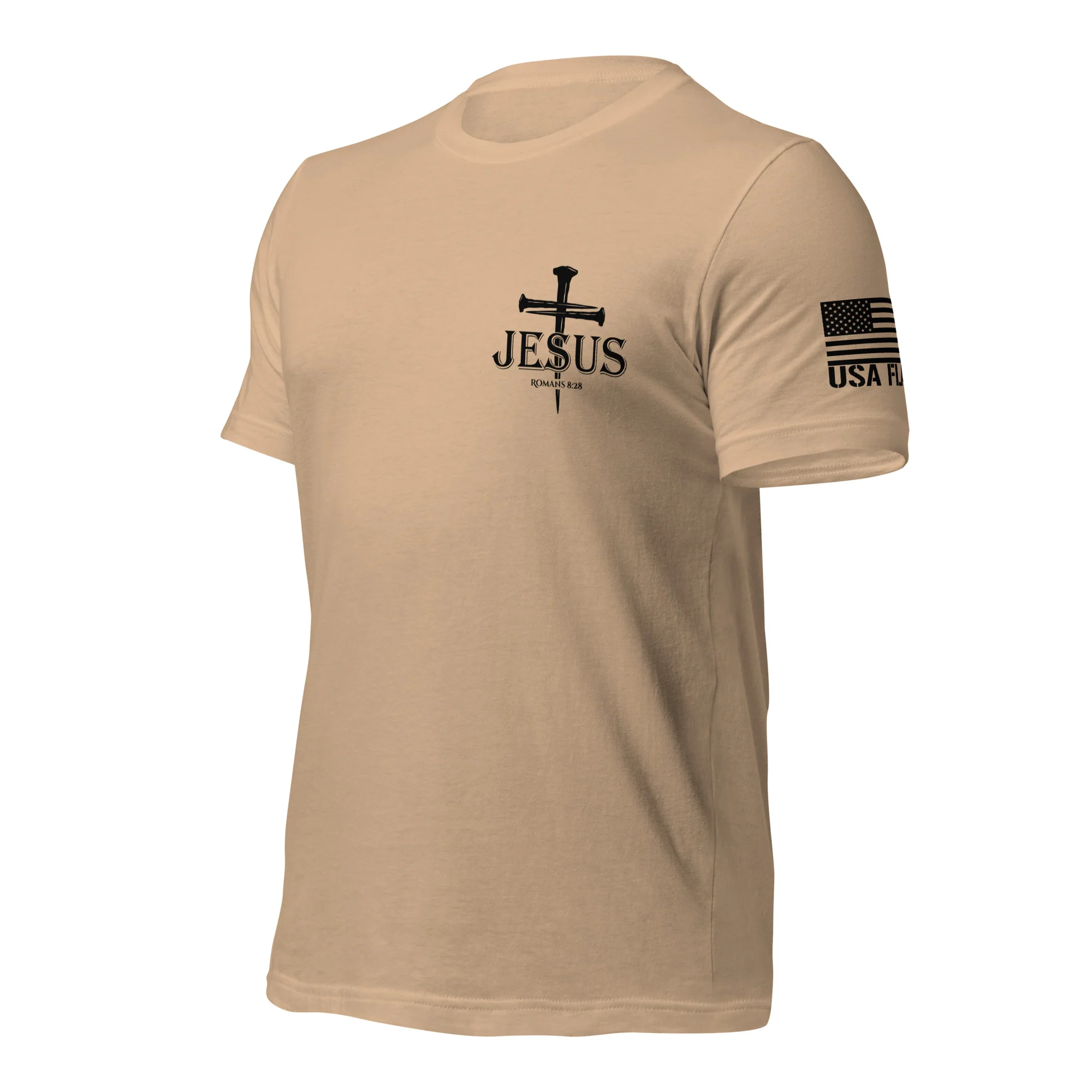 Romans 8:28 T-Shirt | Christian Bible Verse DTG Print - Image 45