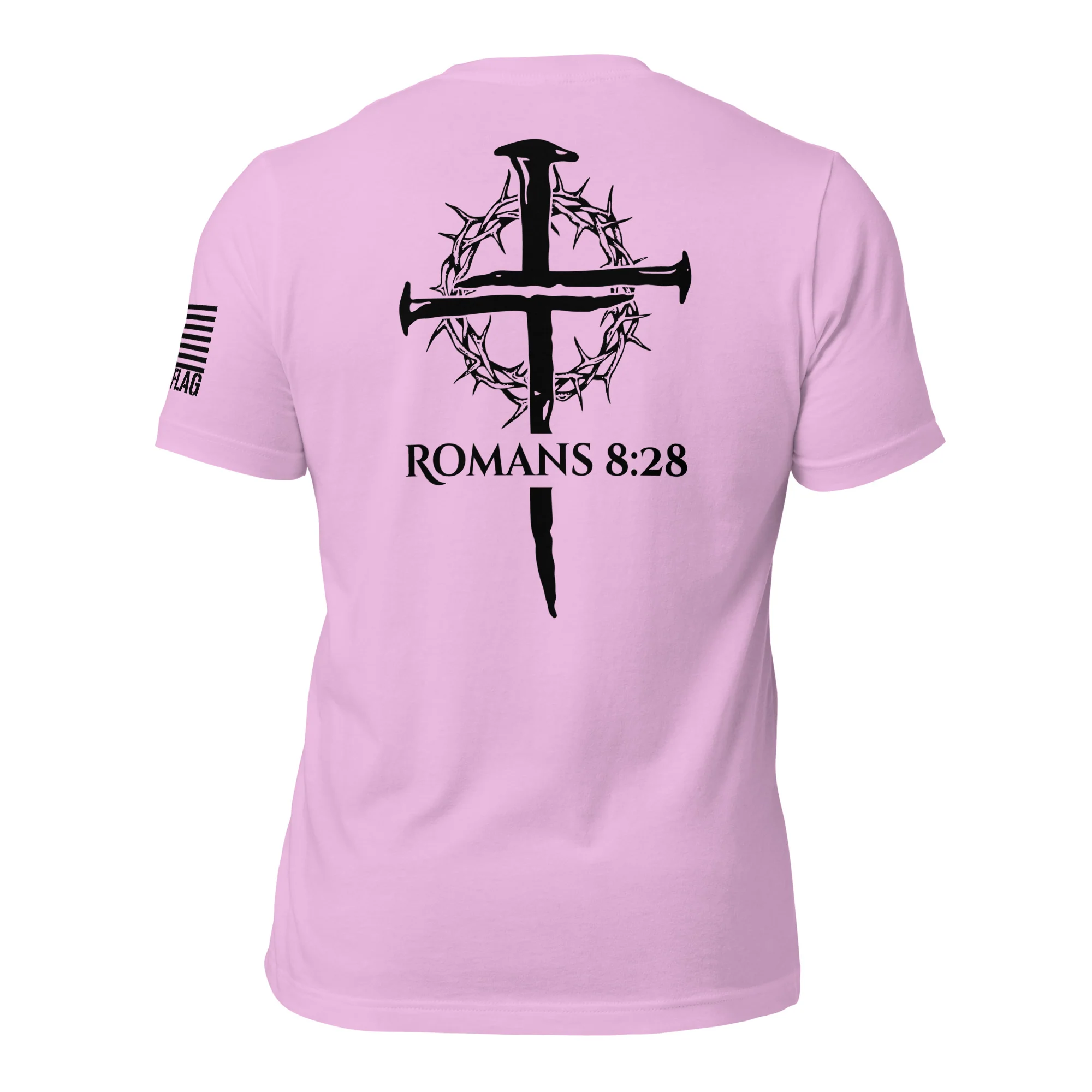 Romans 8:28 T-Shirt | Christian Bible Verse DTG Print - Image 47