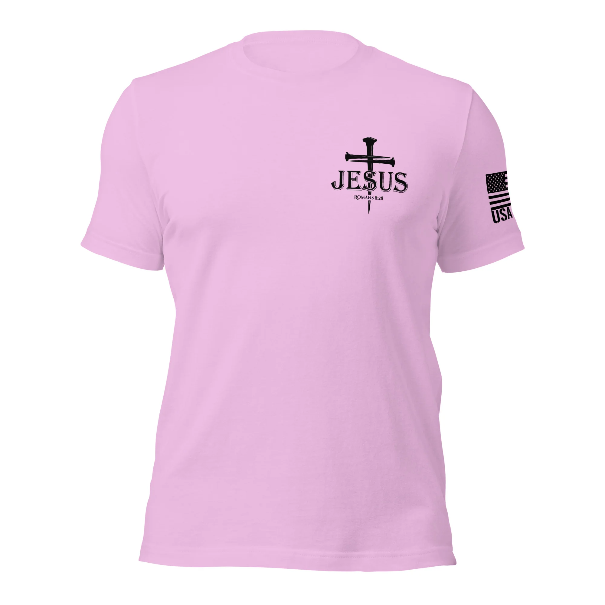 Romans 8:28 T-Shirt | Christian Bible Verse DTG Print - Image 48