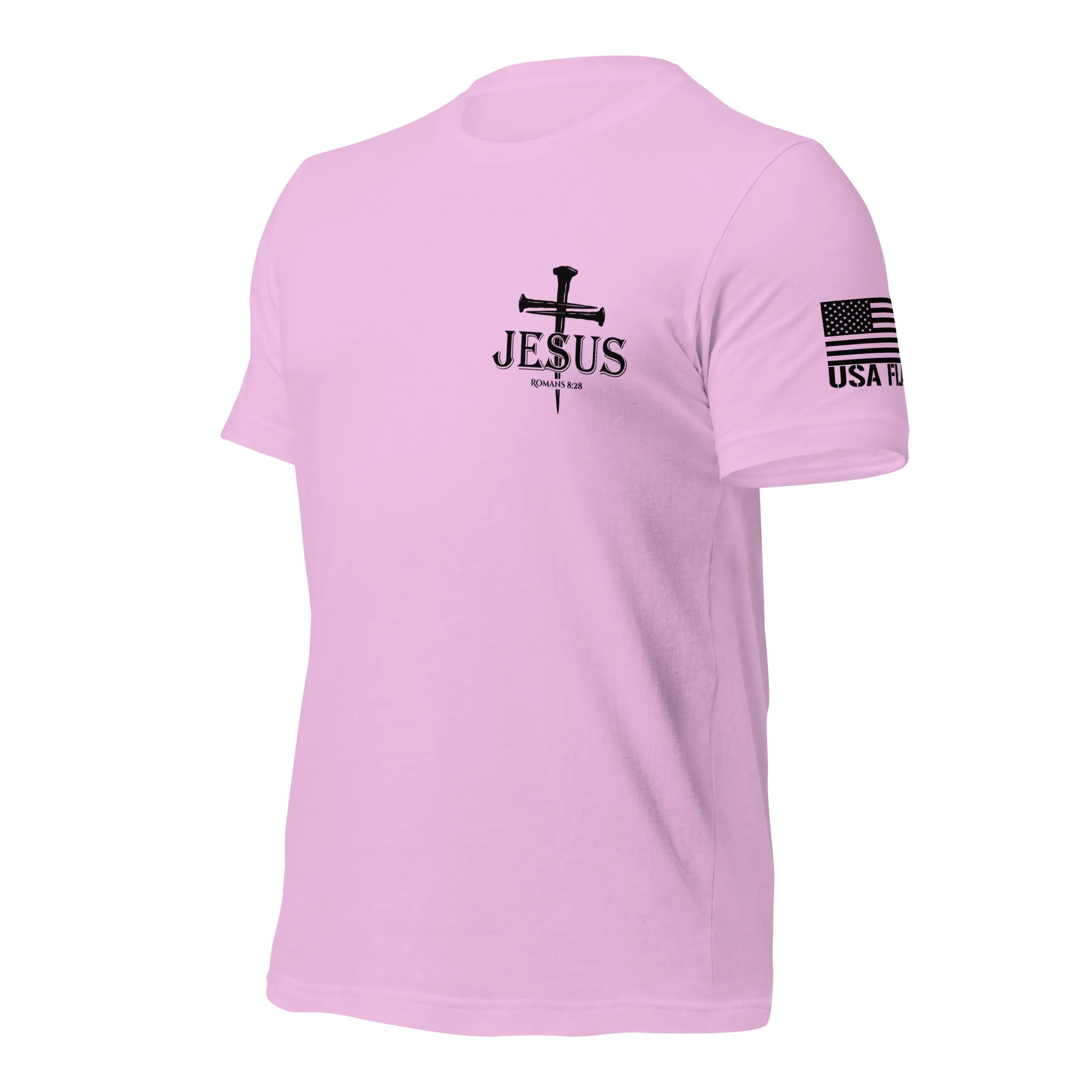 Romans 8:28 T-Shirt | Christian Bible Verse DTG Print - Image 49