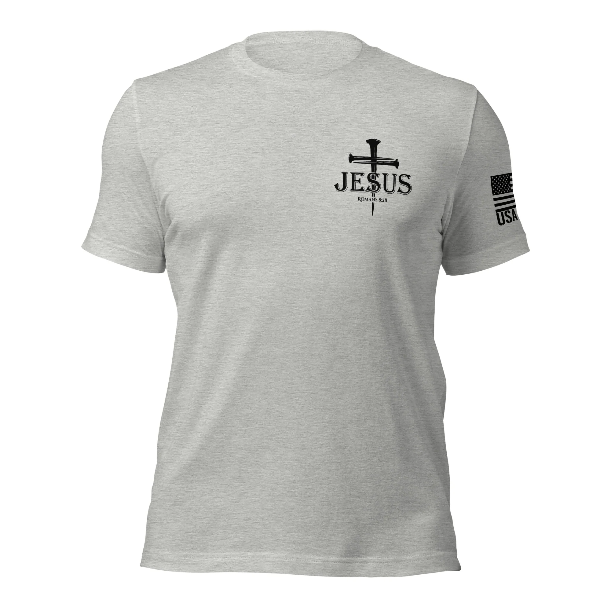 Romans 8:28 T-Shirt | Christian Bible Verse DTG Print - Image 52