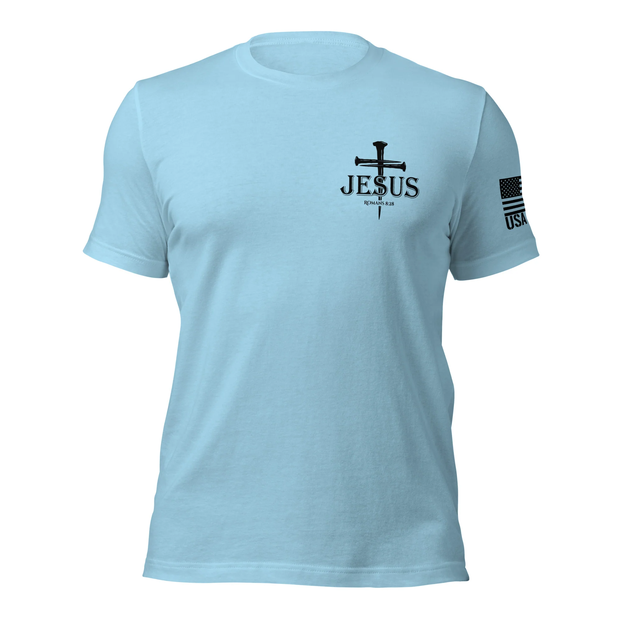 Romans 8:28 T-Shirt | Christian Bible Verse DTG Print - Image 56