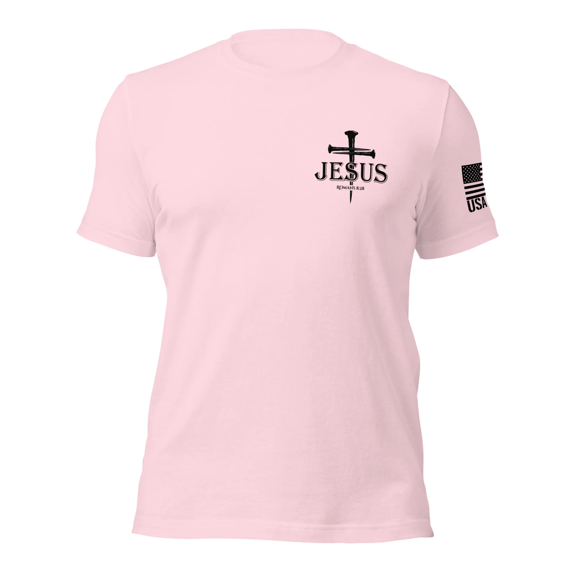 Romans 8:28 T-Shirt | Christian Bible Verse DTG Print - Image 64