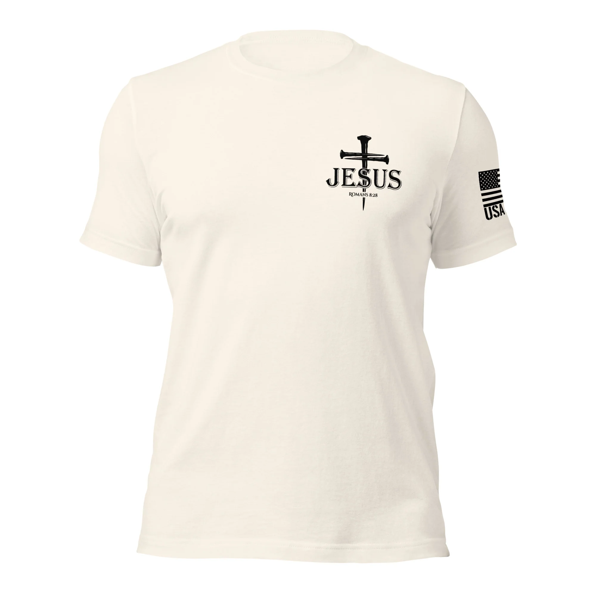 Romans 8:28 T-Shirt | Christian Bible Verse DTG Print - Image 72