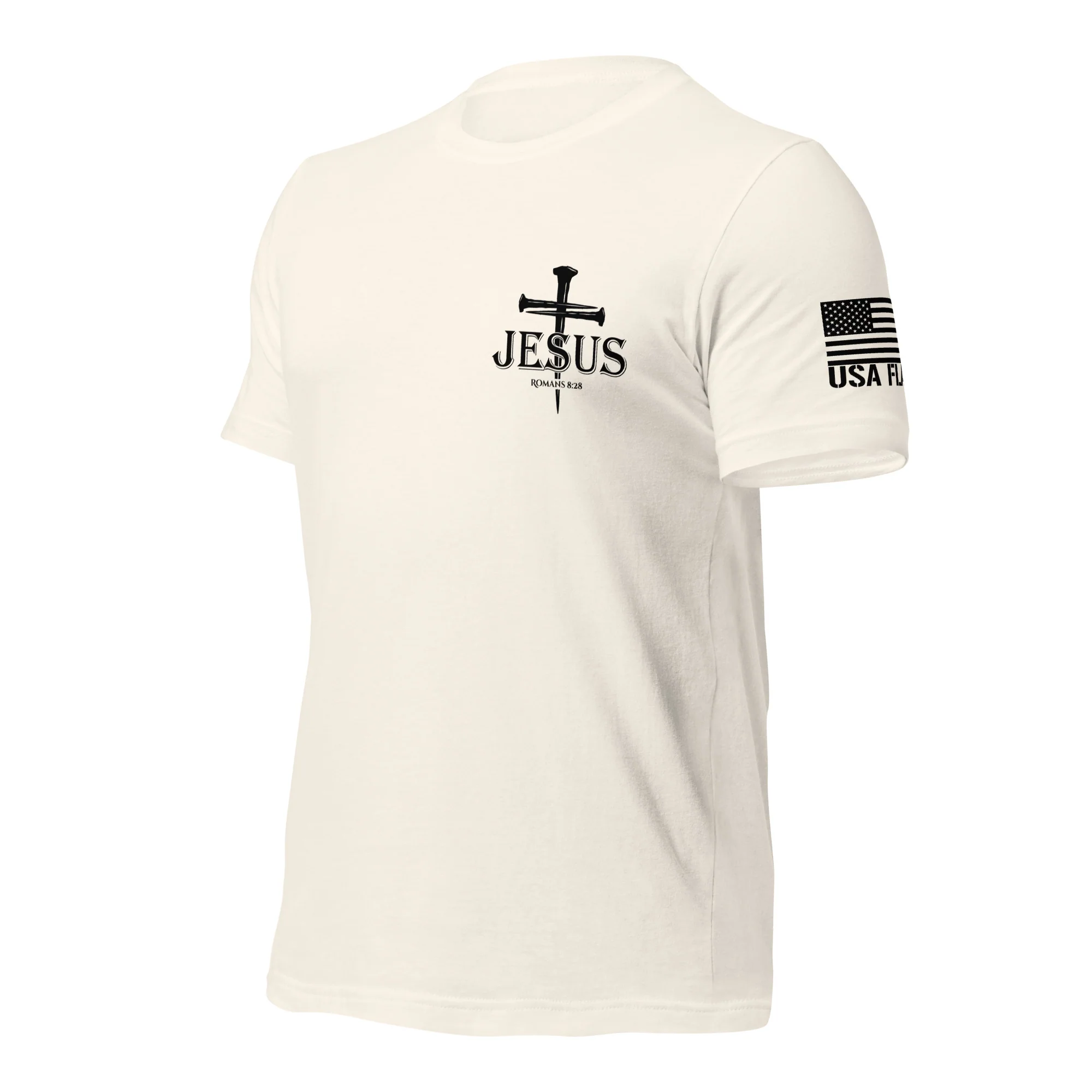 Romans 8:28 T-Shirt | Christian Bible Verse DTG Print - Image 73
