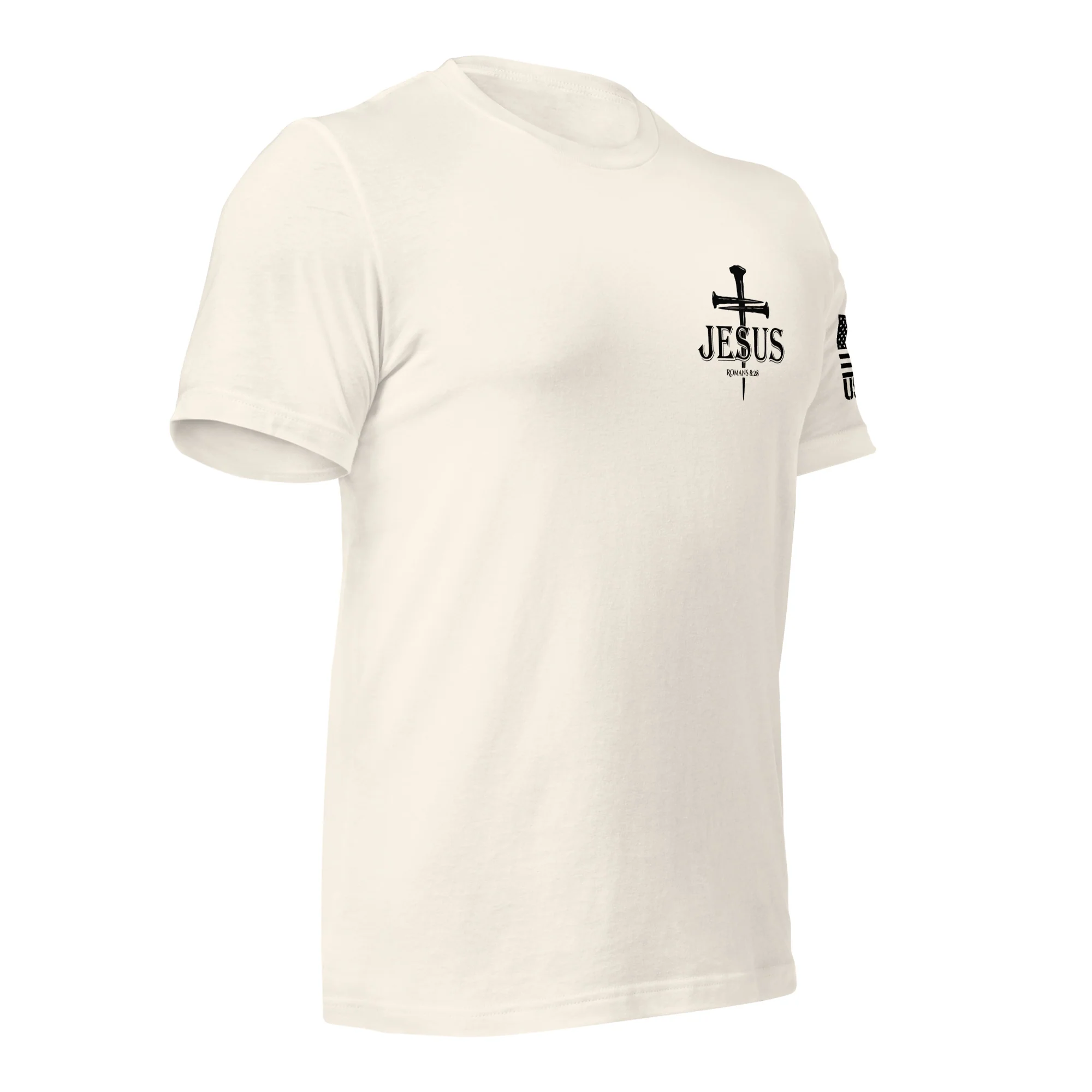 Romans 8:28 T-Shirt | Christian Bible Verse DTG Print - Image 74