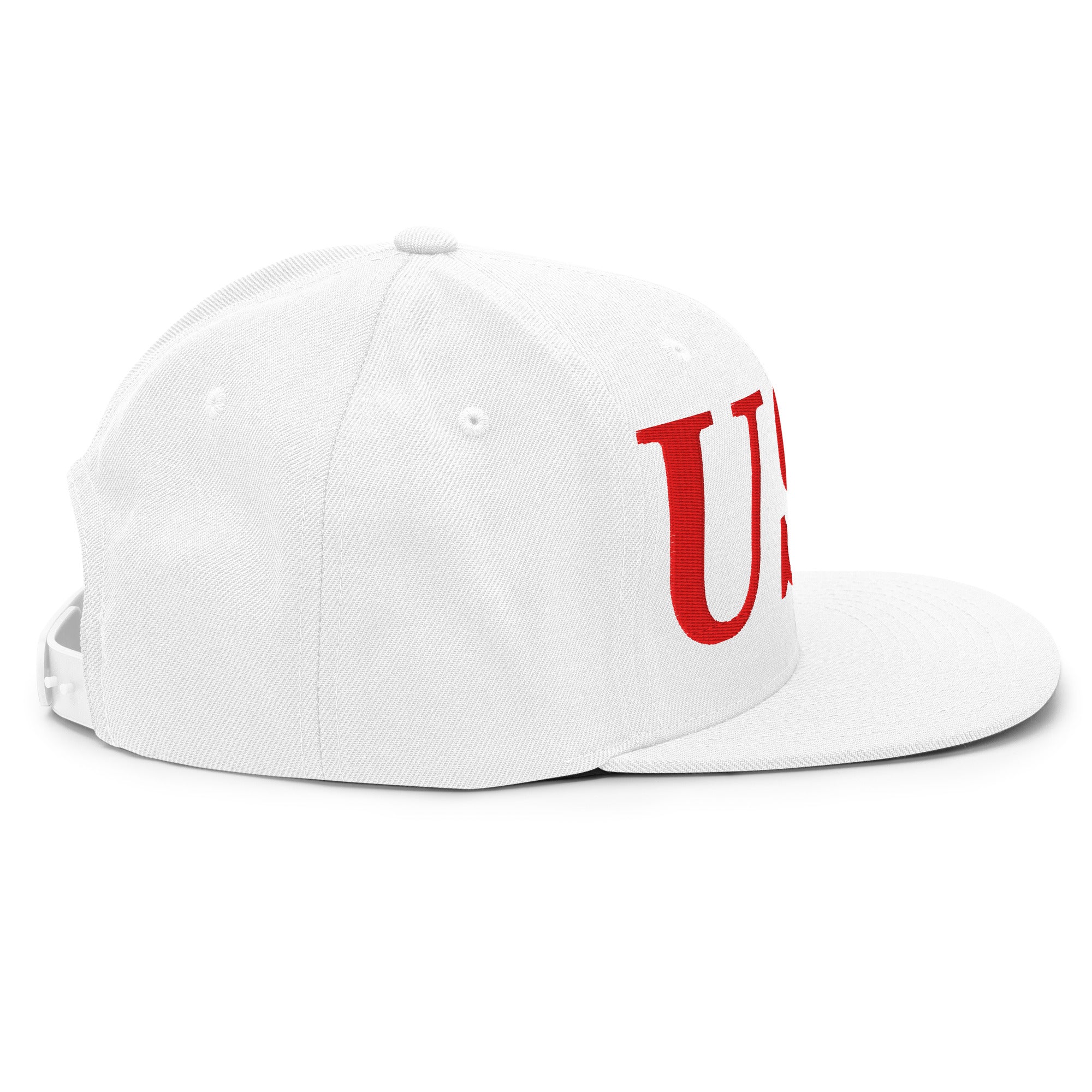 USA Embroidered Snapback Hat | Red USA Text - Image 105