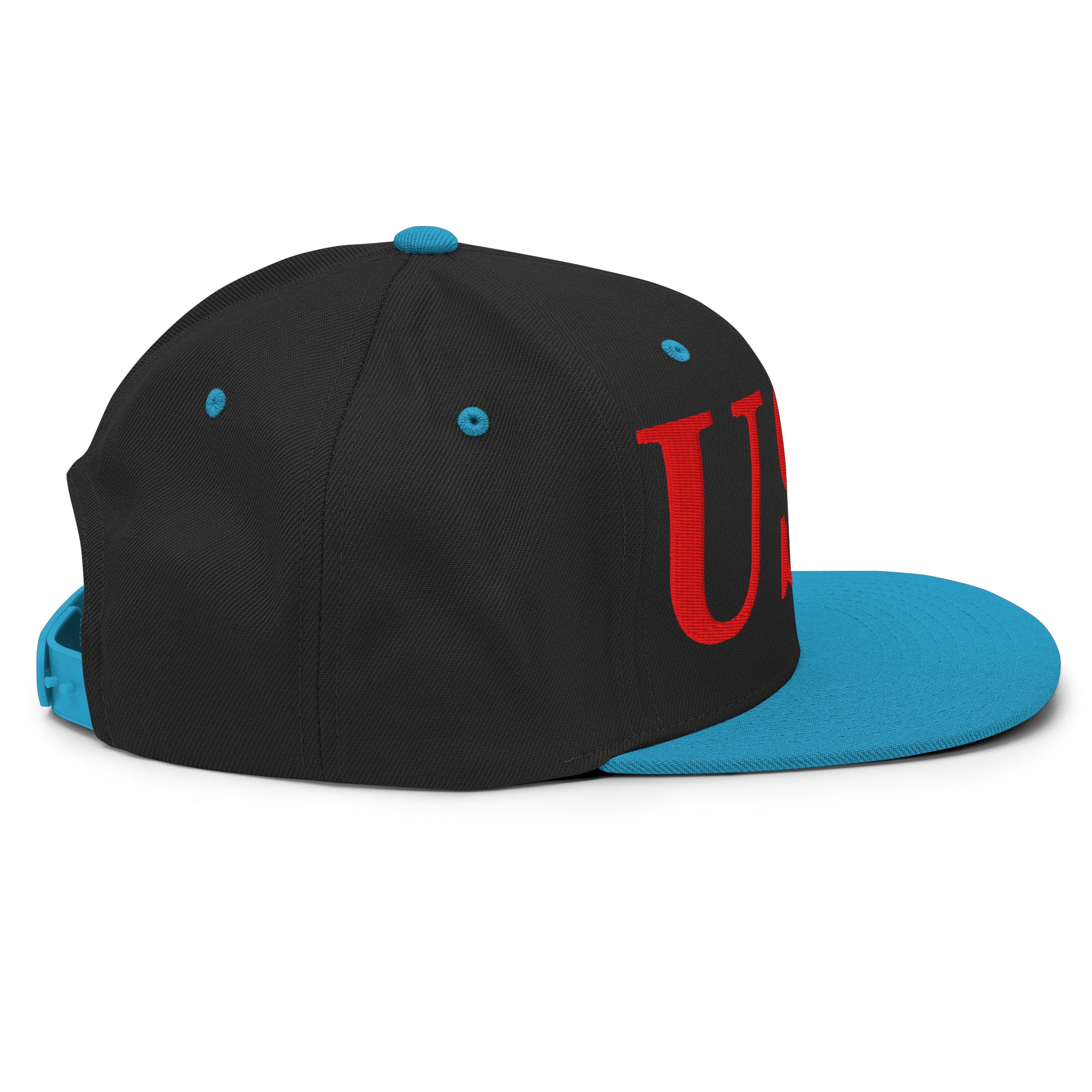 USA Embroidered Snapback Hat | Red USA Text - Image 41