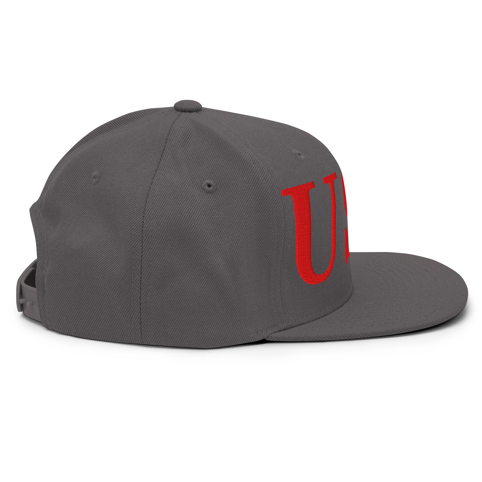 USA Embroidered Snapback Hat | Red USA Text - Image 77