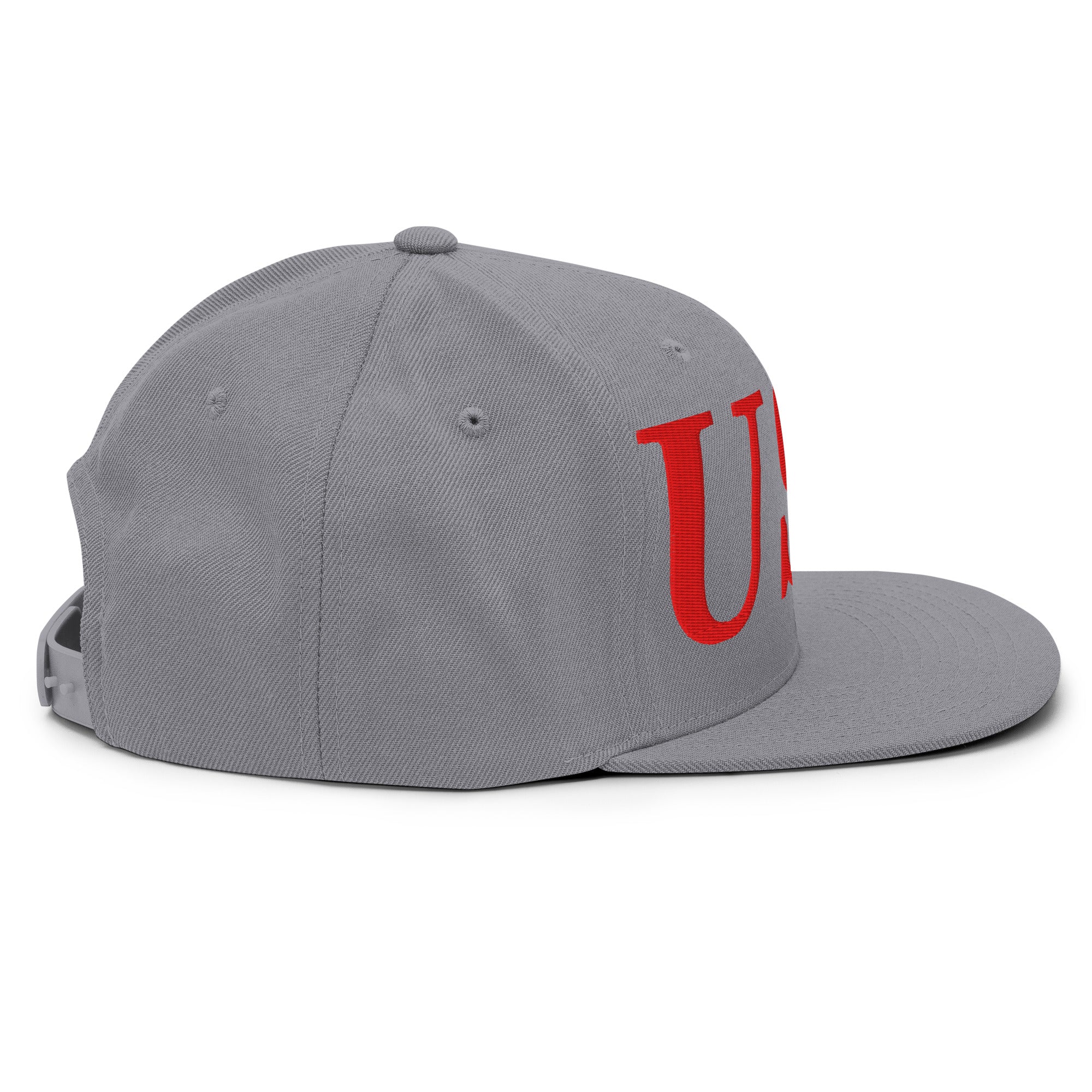 USA Embroidered Snapback Hat | Red USA Text - Image 83