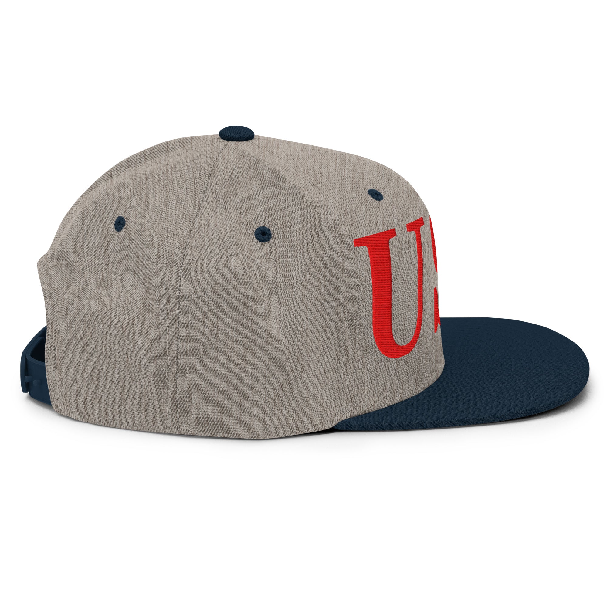 USA Embroidered Snapback Hat | Red USA Text - Image 95