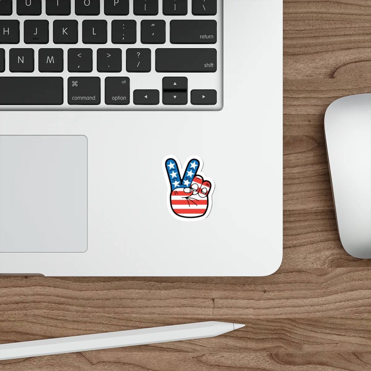 Stars and Stripes Peace Sign Hand Decal (indoor and outdoor use) - Image 6