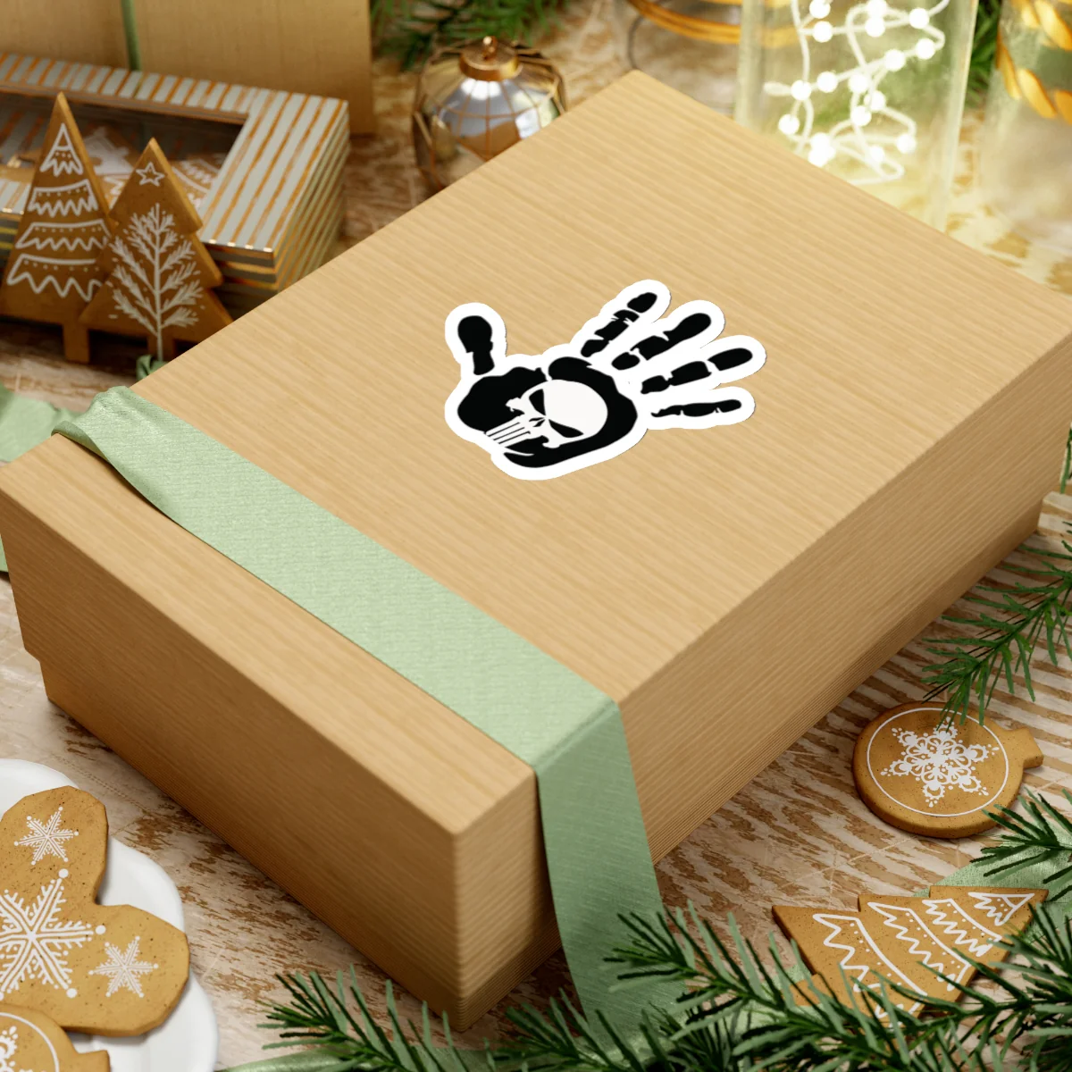 Punisher Handprint Sticker - Image 16