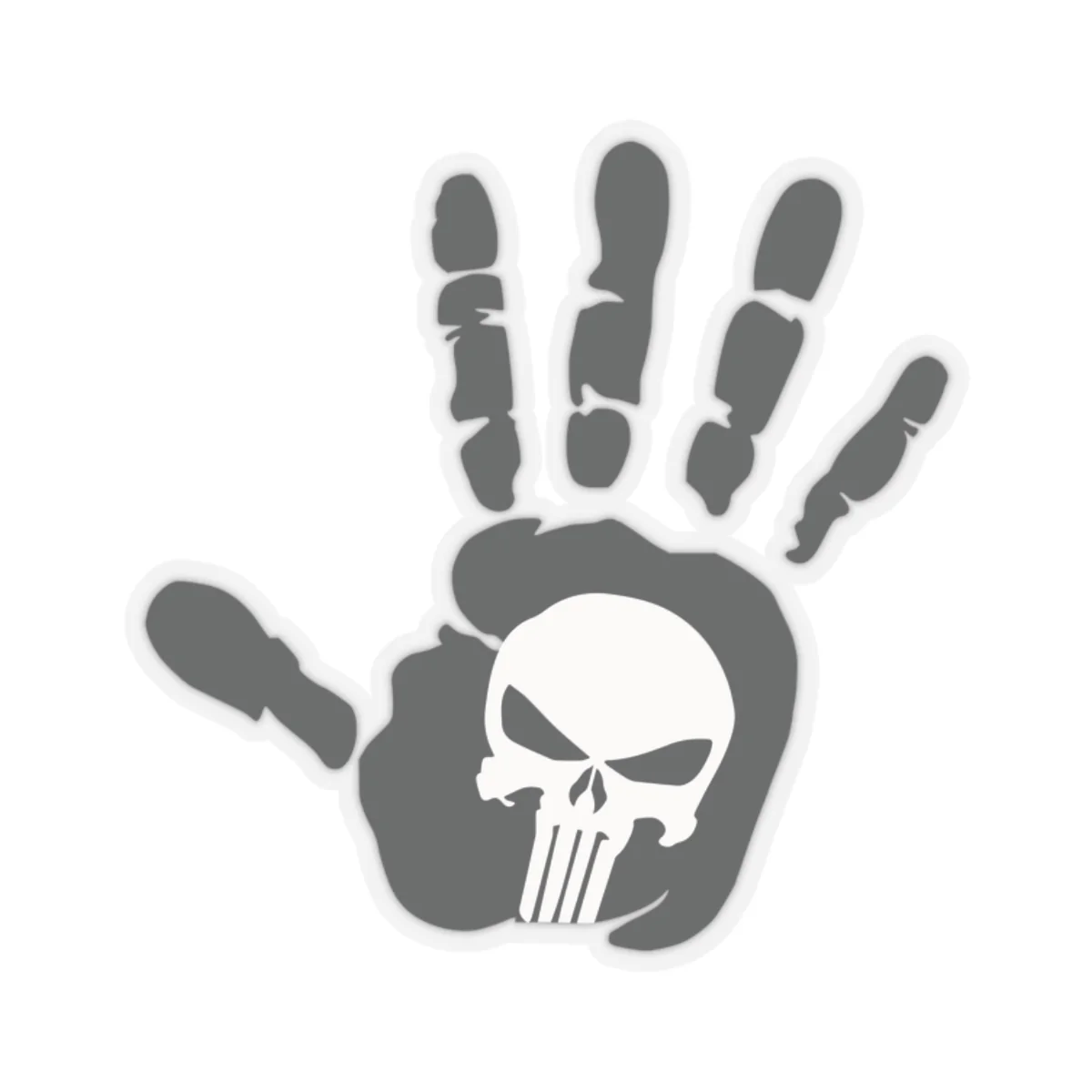 Punisher Handprint Sticker - Image 2