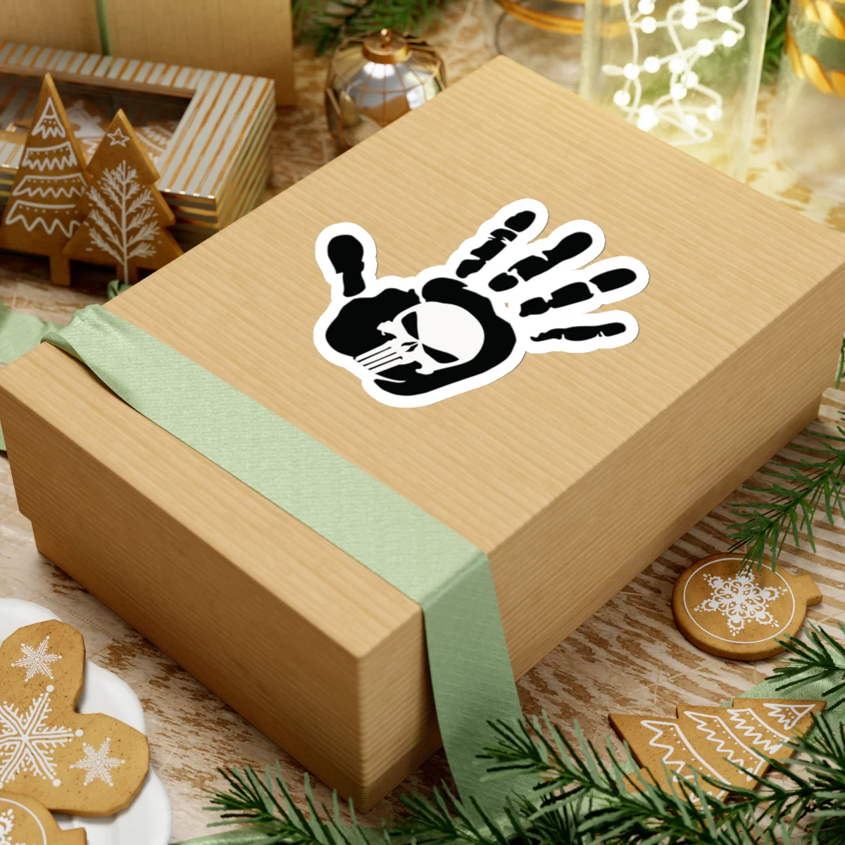 Punisher Handprint Sticker - Image 20