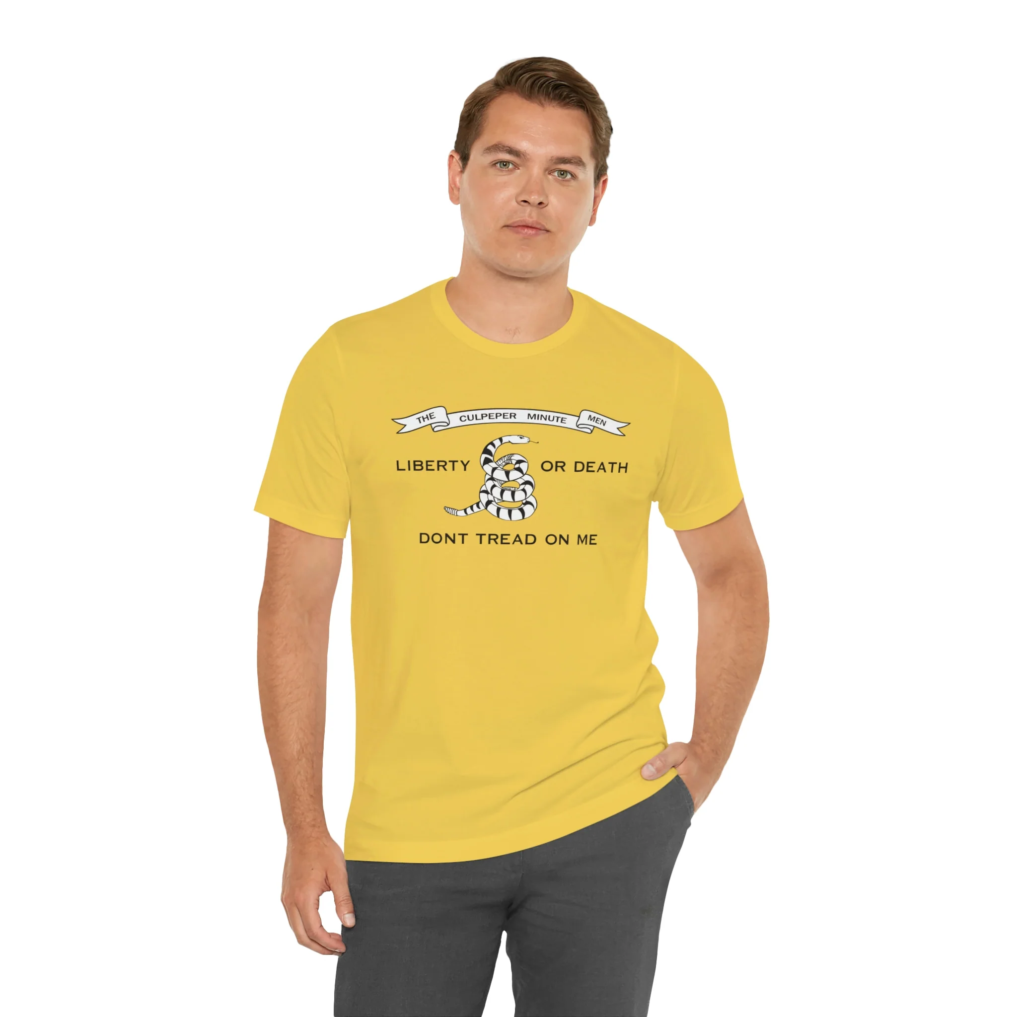 The Culpeper Minute Men Flag T Shirt: Bella + Canvas 3001 - Image 17