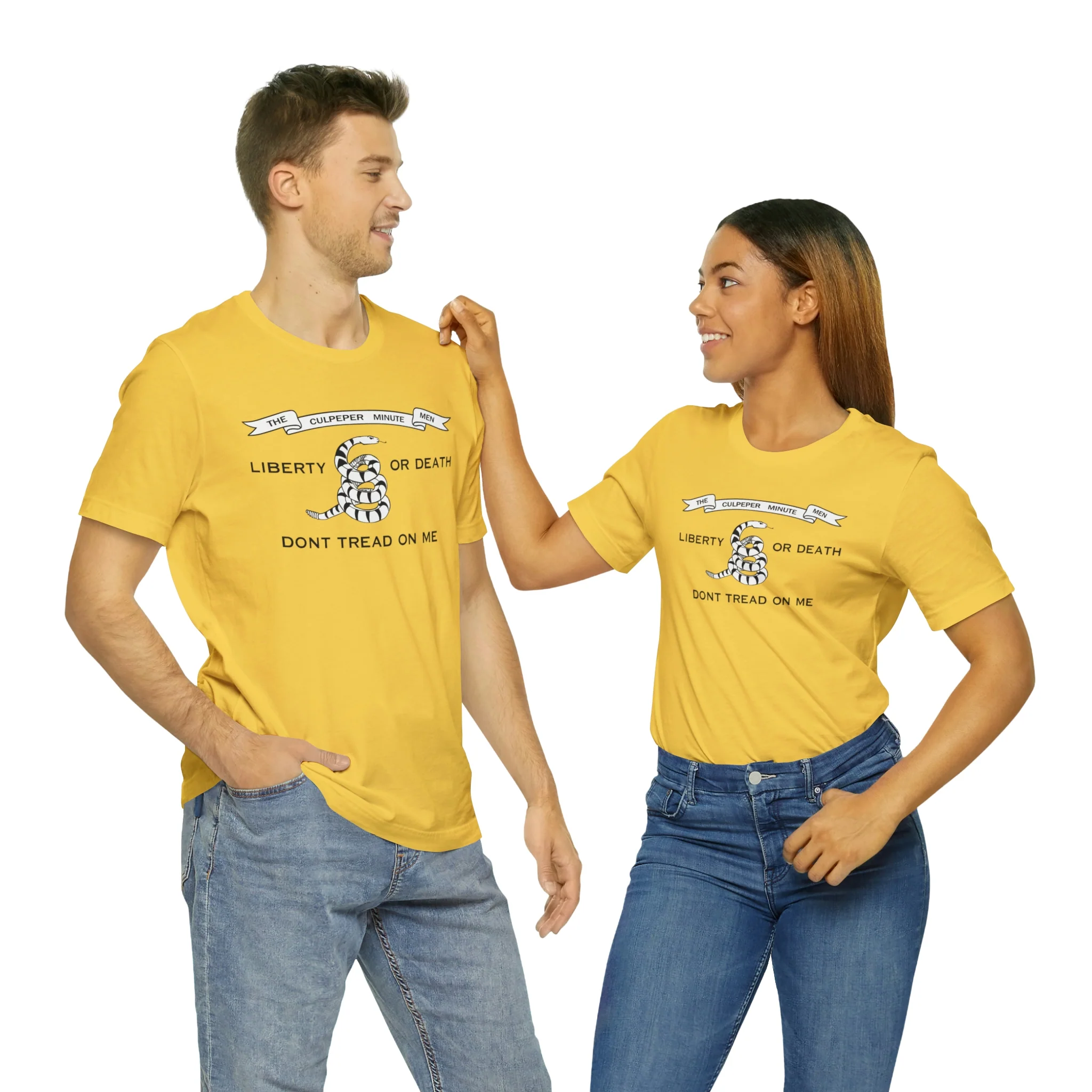 The Culpeper Minute Men Flag T Shirt: Bella + Canvas 3001 - Image 19