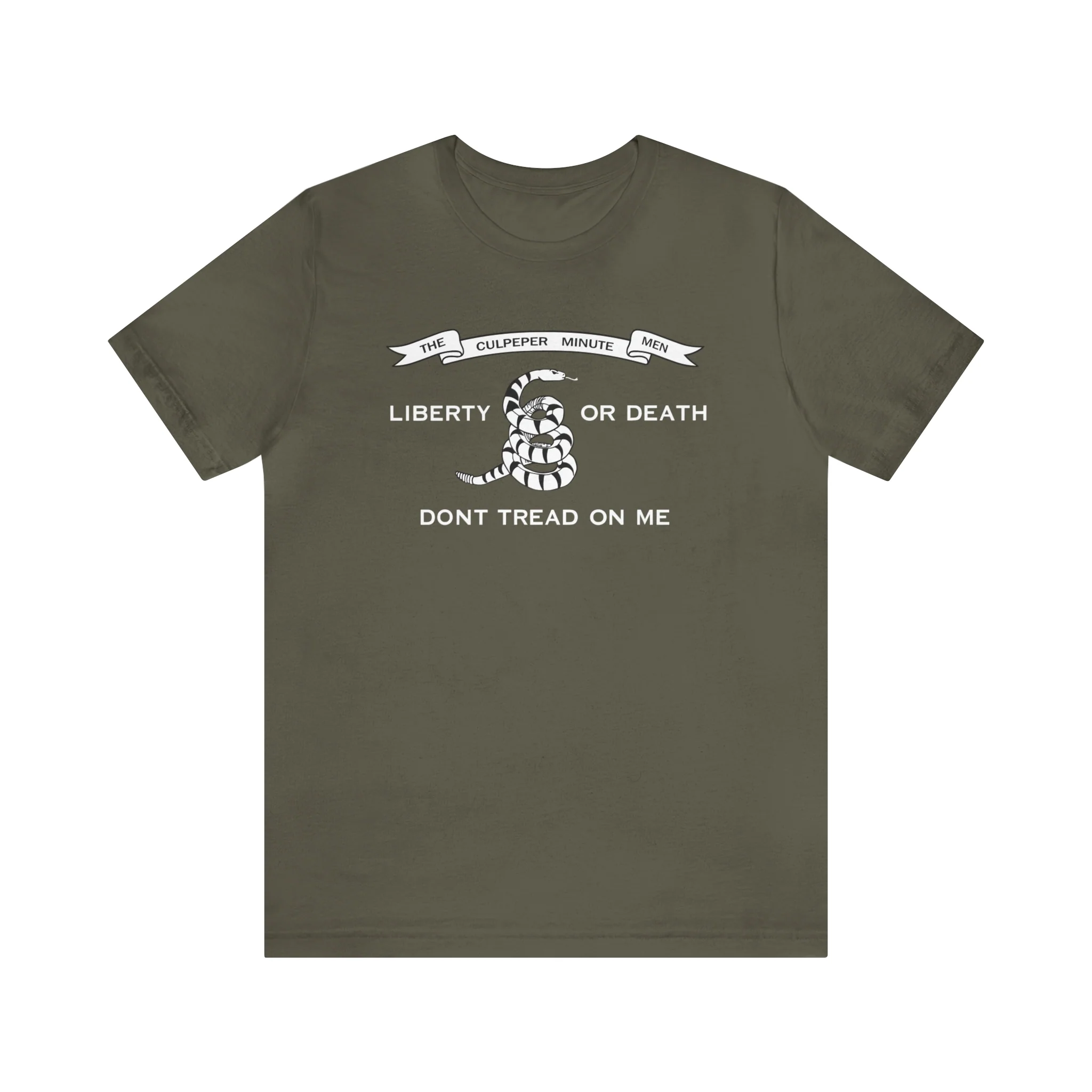 The Culpeper Minute Men Flag T Shirt: Bella + Canvas 3001 - Image 21