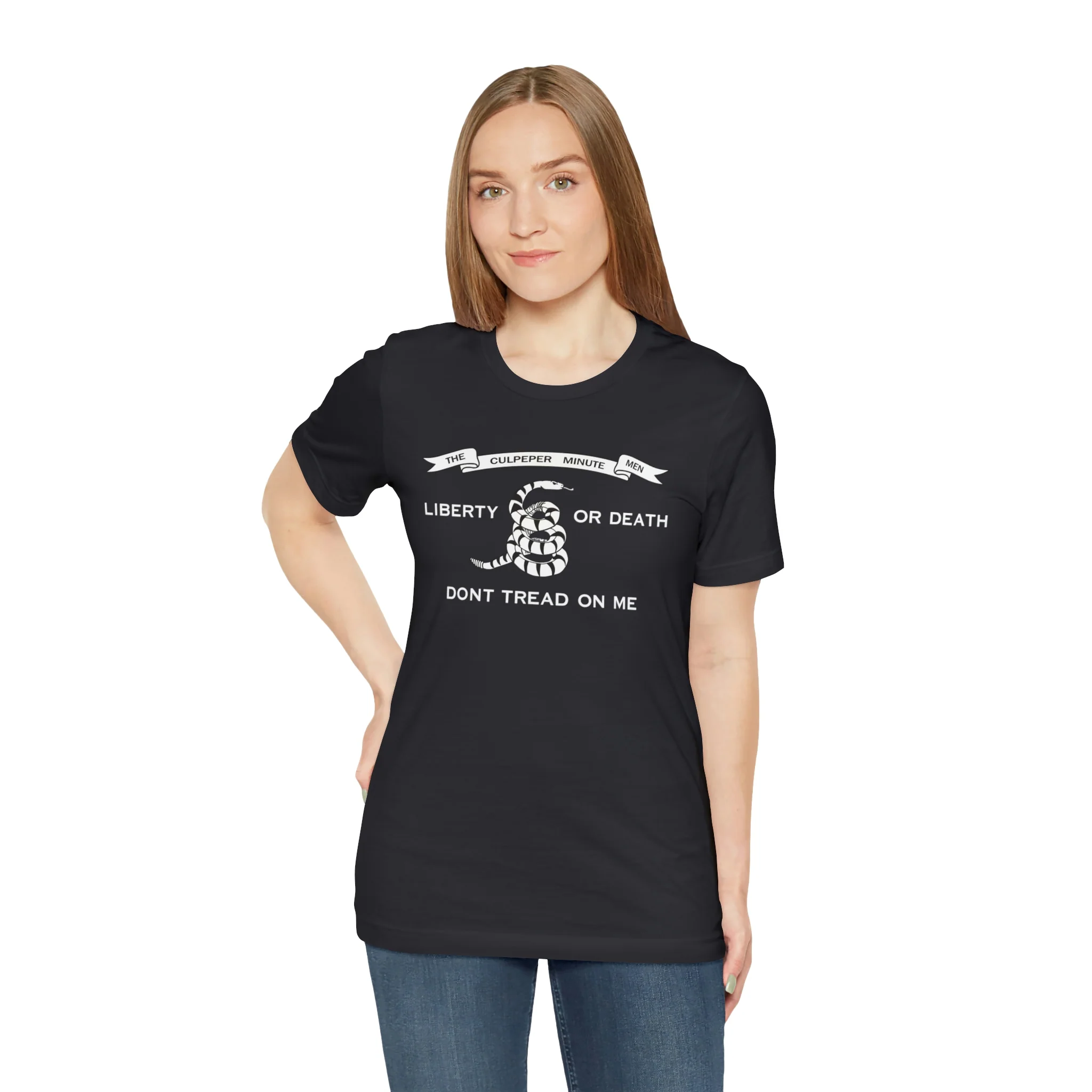 The Culpeper Minute Men Flag T Shirt: Bella + Canvas 3001 - Image 28