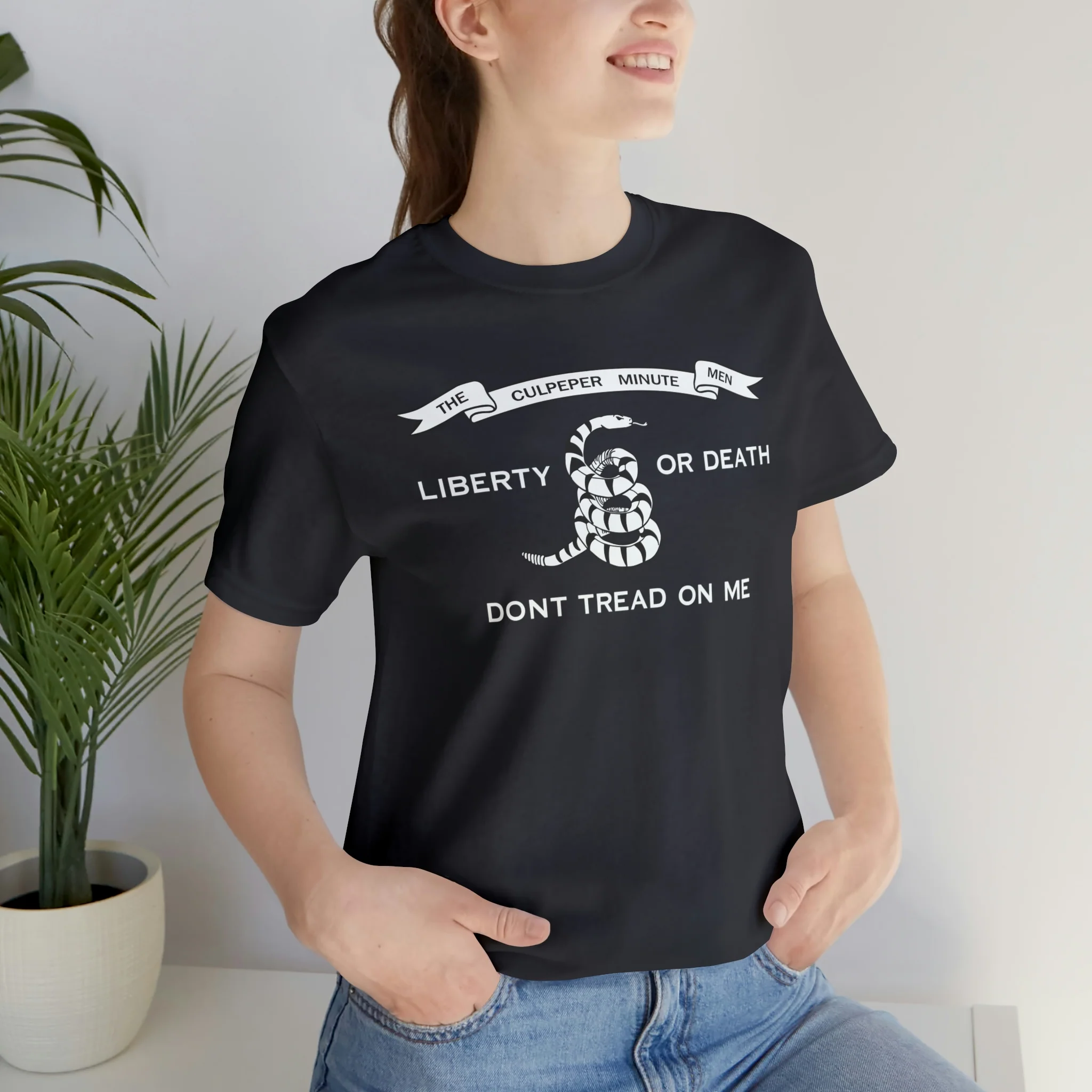 The Culpeper Minute Men Flag T Shirt: Bella + Canvas 3001 - Image 30