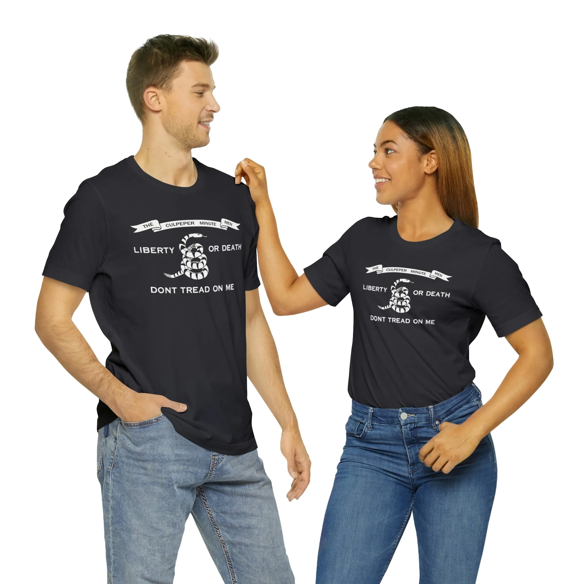 The Culpeper Minute Men Flag T Shirt: Bella + Canvas 3001 - Image 31