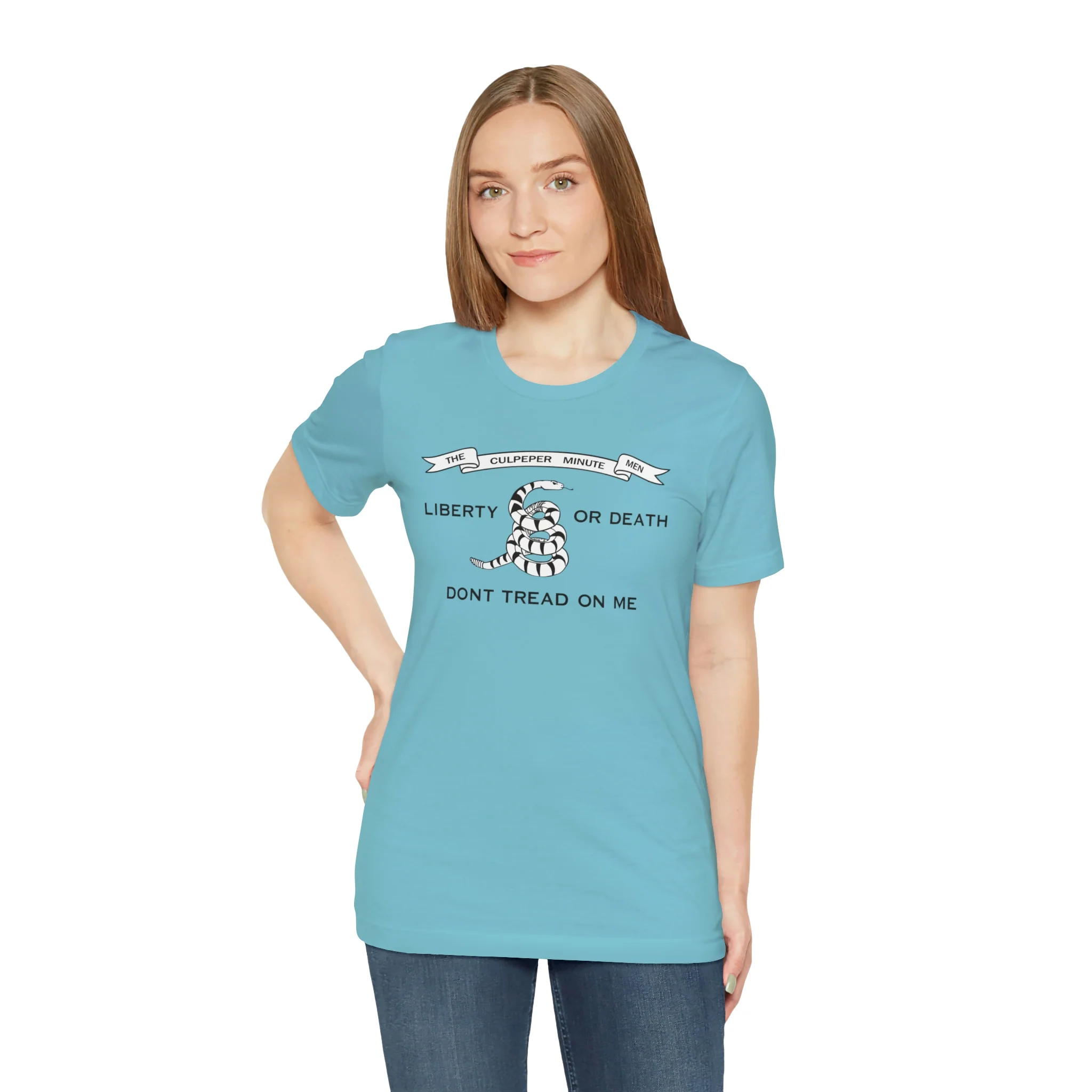 The Culpeper Minute Men Flag T Shirt: Bella + Canvas 3001 - Image 34