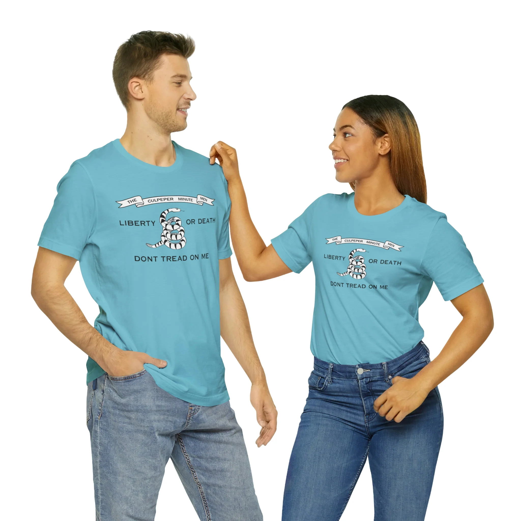 The Culpeper Minute Men Flag T Shirt: Bella + Canvas 3001 - Image 37