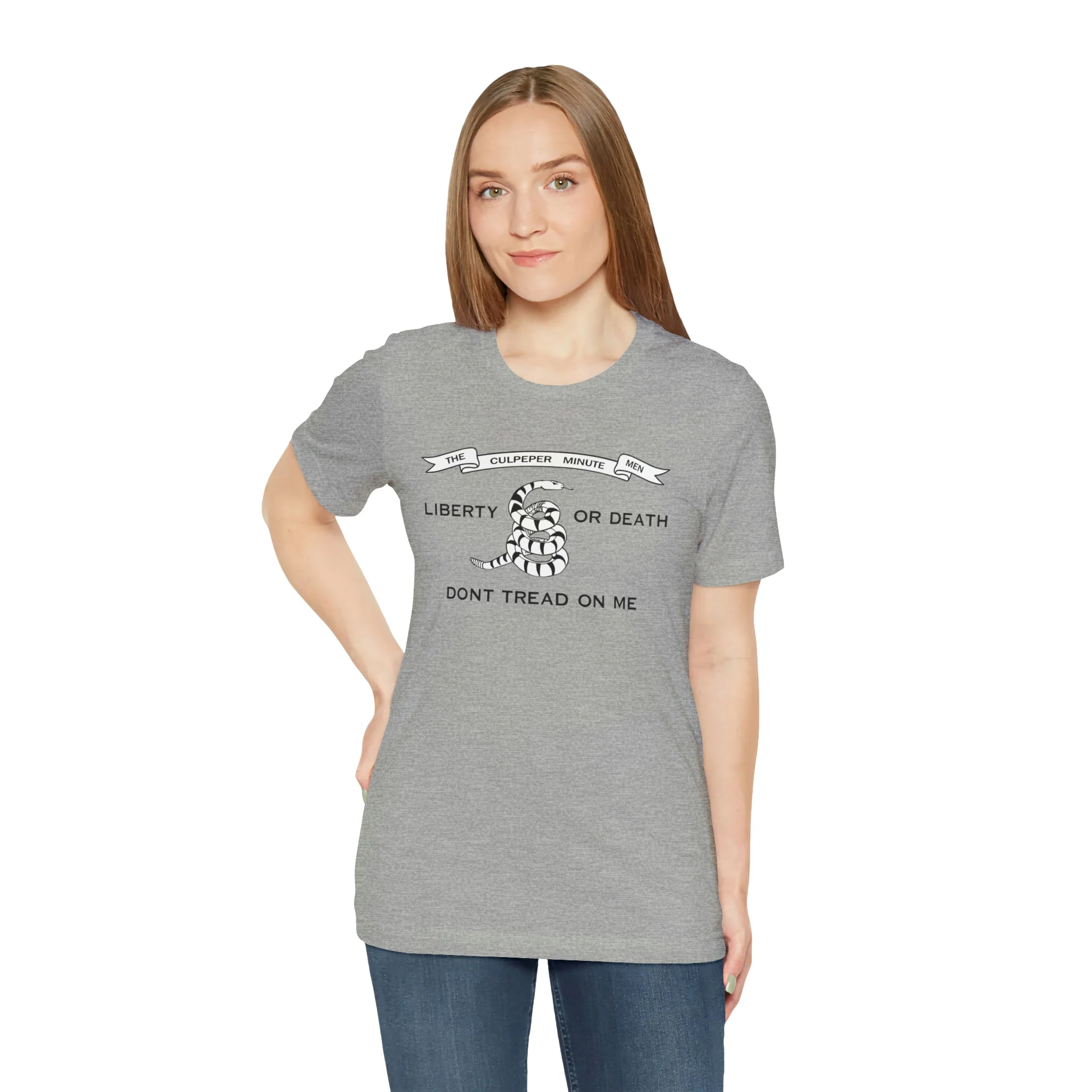 The Culpeper Minute Men Flag T Shirt: Bella + Canvas 3001 - Image 40
