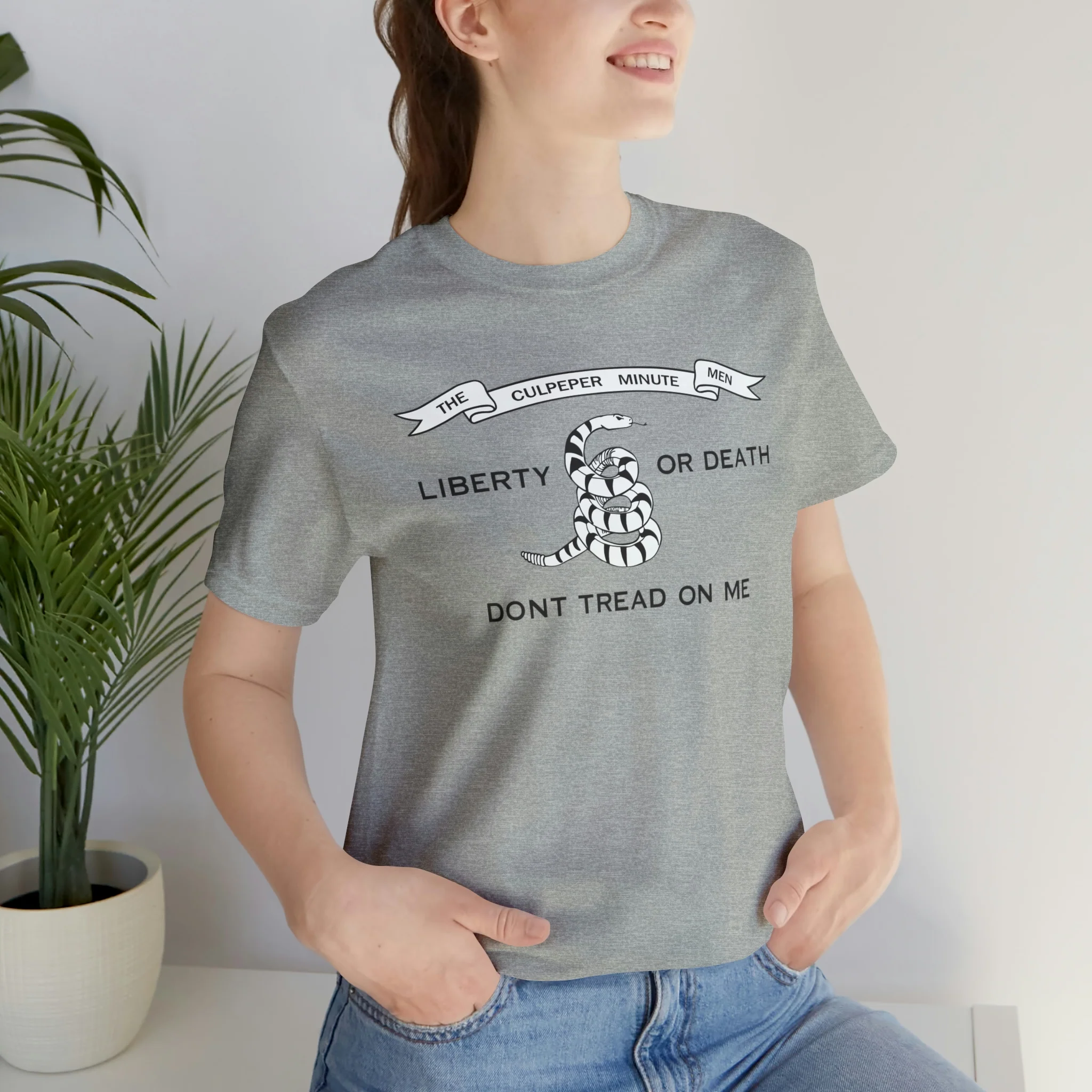 The Culpeper Minute Men Flag T Shirt: Bella + Canvas 3001 - Image 42