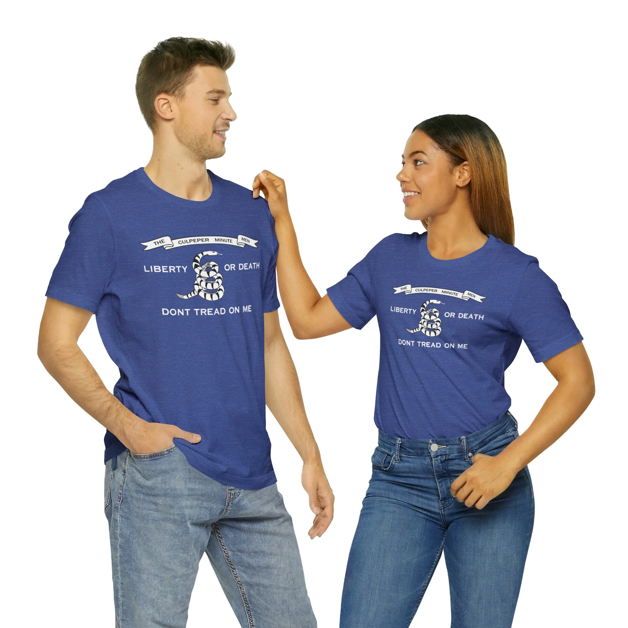 The Culpeper Minute Men Flag T Shirt: Bella + Canvas 3001 - Image 55