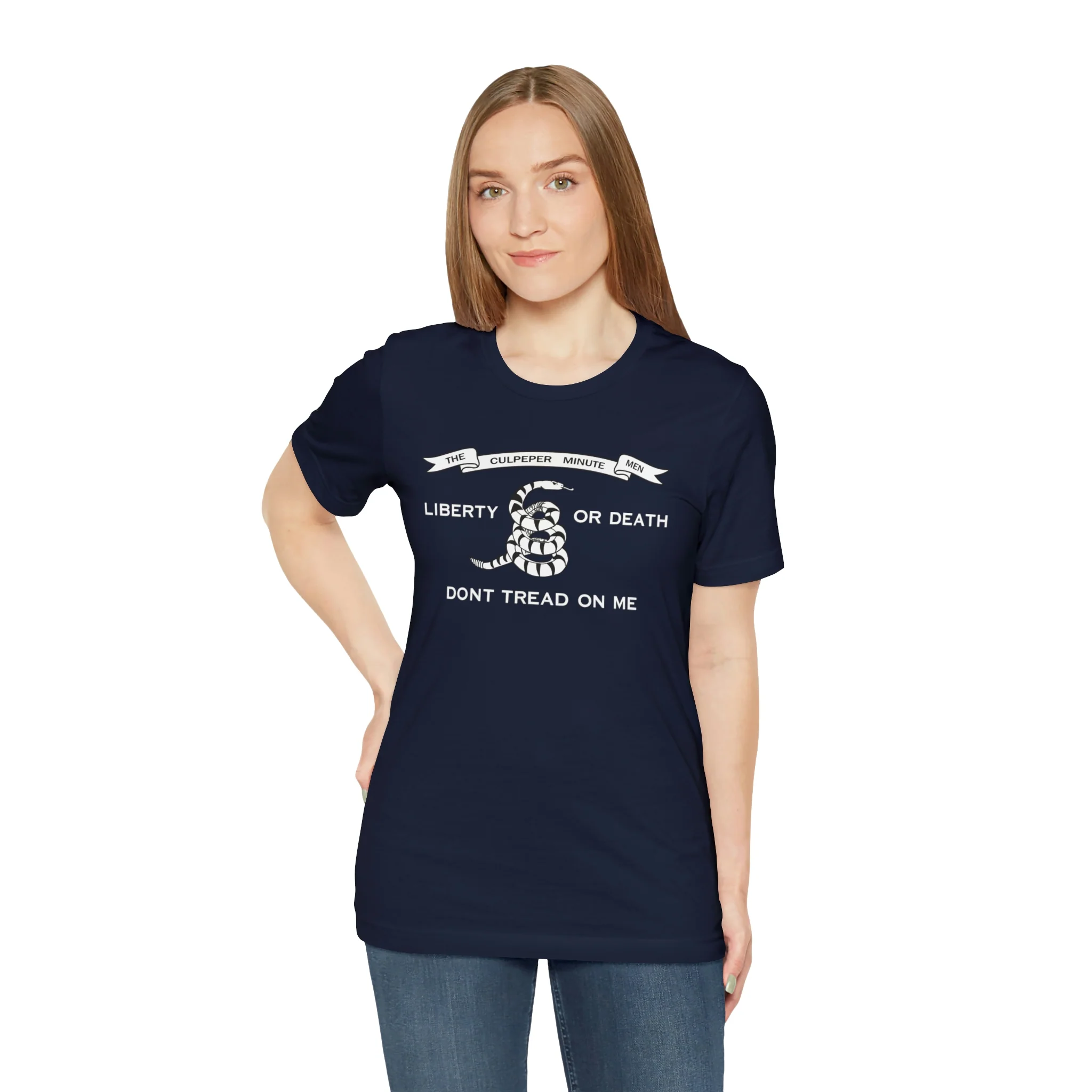The Culpeper Minute Men Flag T Shirt: Bella + Canvas 3001 - Image 58