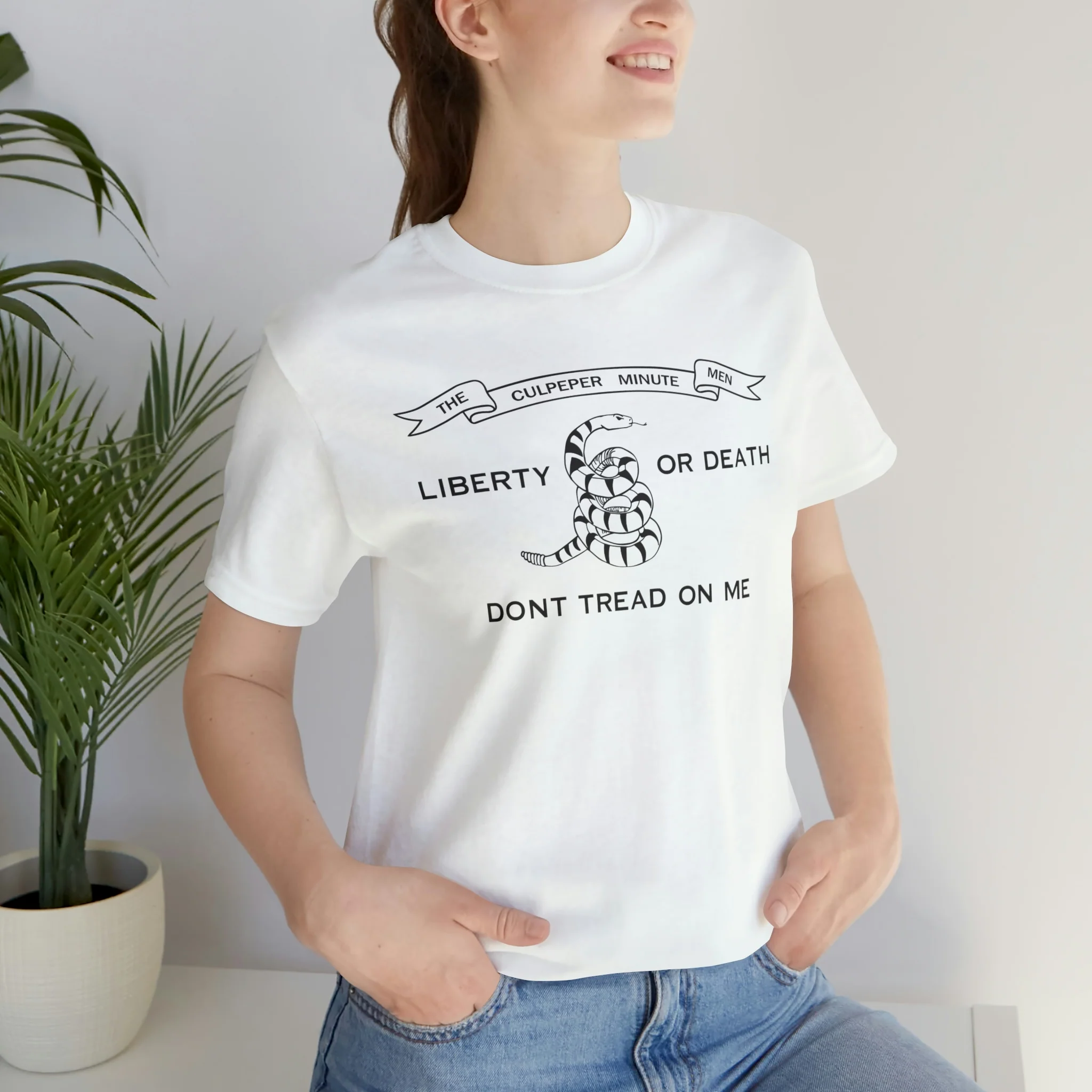 The Culpeper Minute Men Flag T Shirt: Bella + Canvas 3001 - Image 6