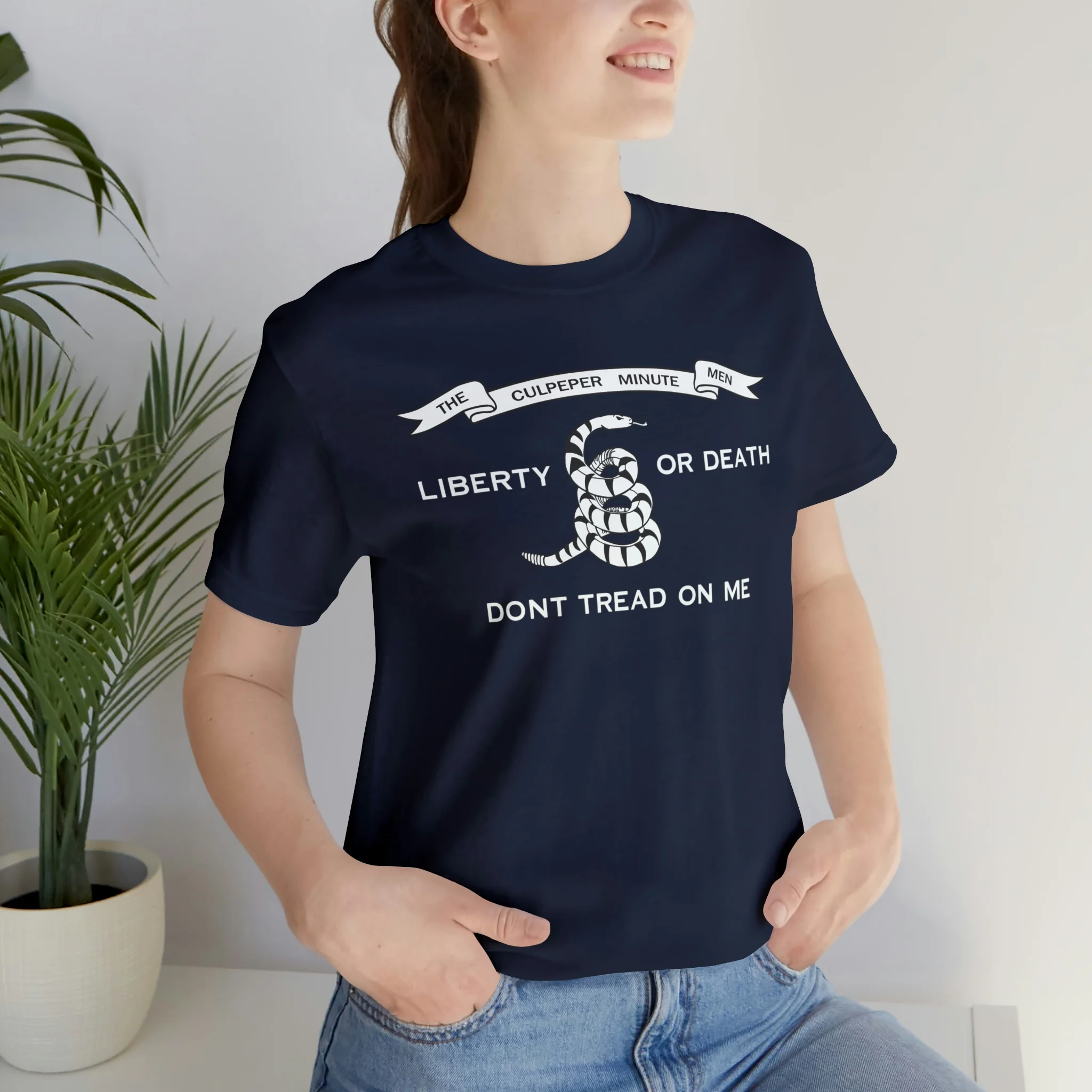 The Culpeper Minute Men Flag T Shirt: Bella + Canvas 3001 - Image 60