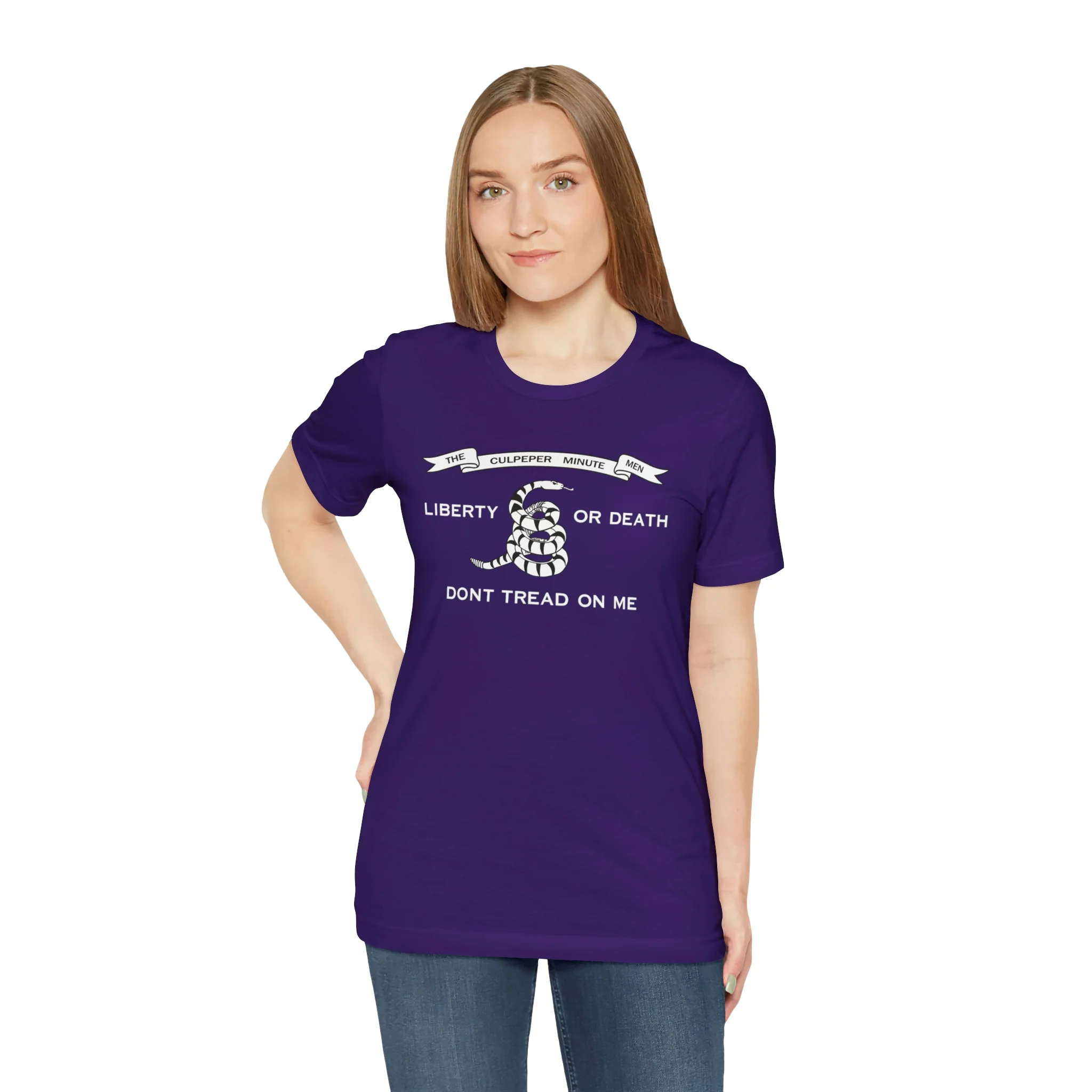The Culpeper Minute Men Flag T Shirt: Bella + Canvas 3001 - Image 64