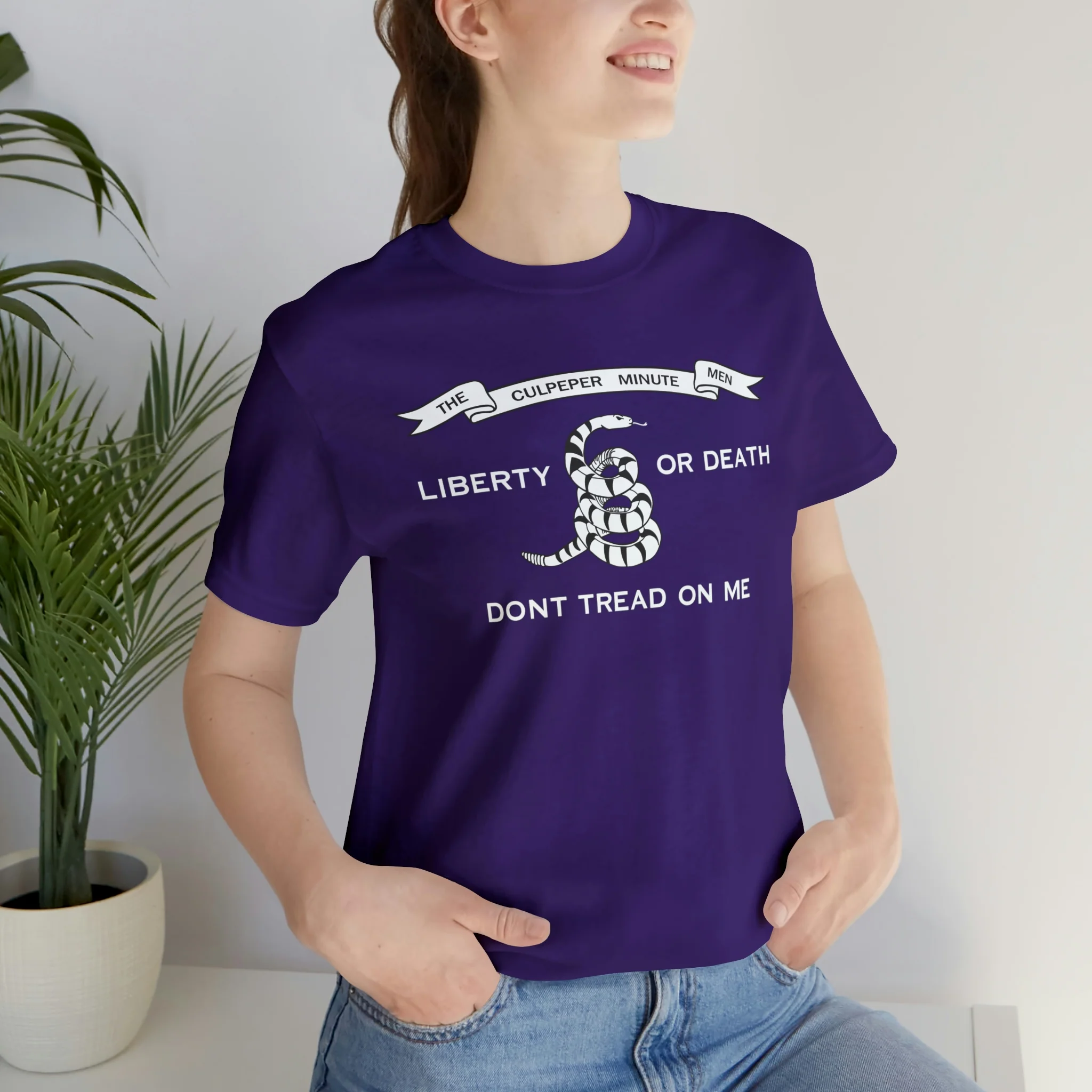 The Culpeper Minute Men Flag T Shirt: Bella + Canvas 3001 - Image 66