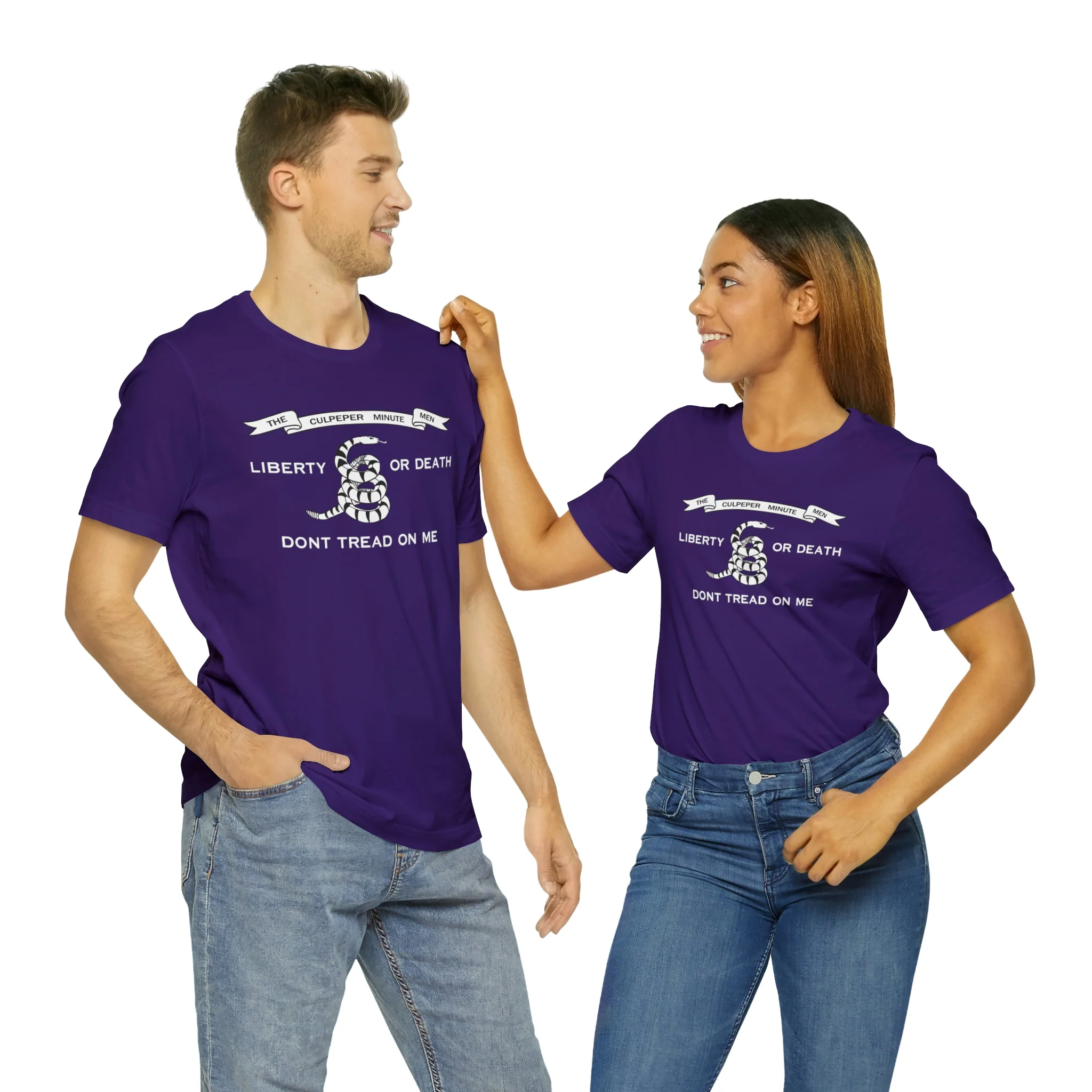 The Culpeper Minute Men Flag T Shirt: Bella + Canvas 3001 - Image 67