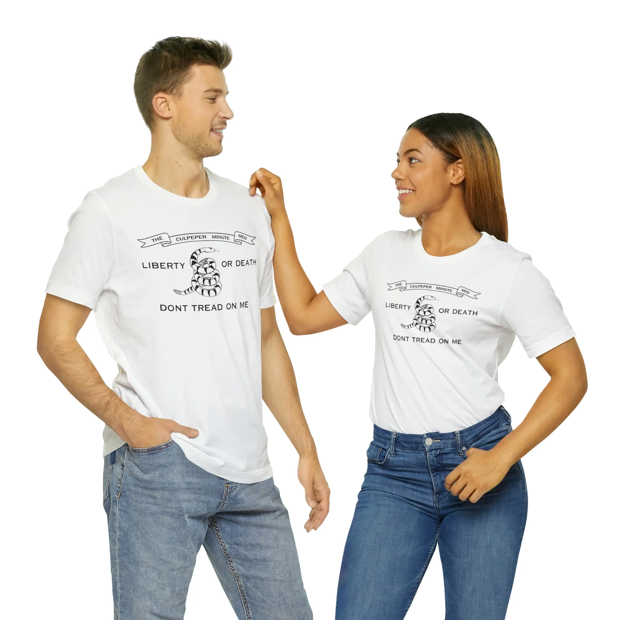 The Culpeper Minute Men Flag T Shirt: Bella + Canvas 3001 - Image 7