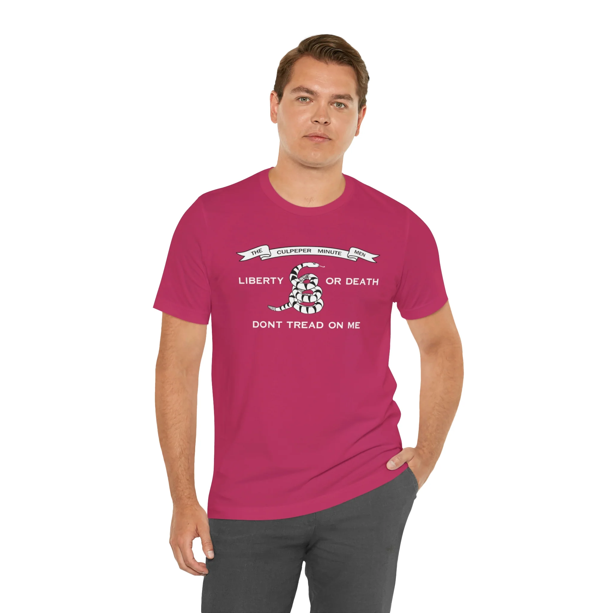 The Culpeper Minute Men Flag T Shirt: Bella + Canvas 3001 - Image 71