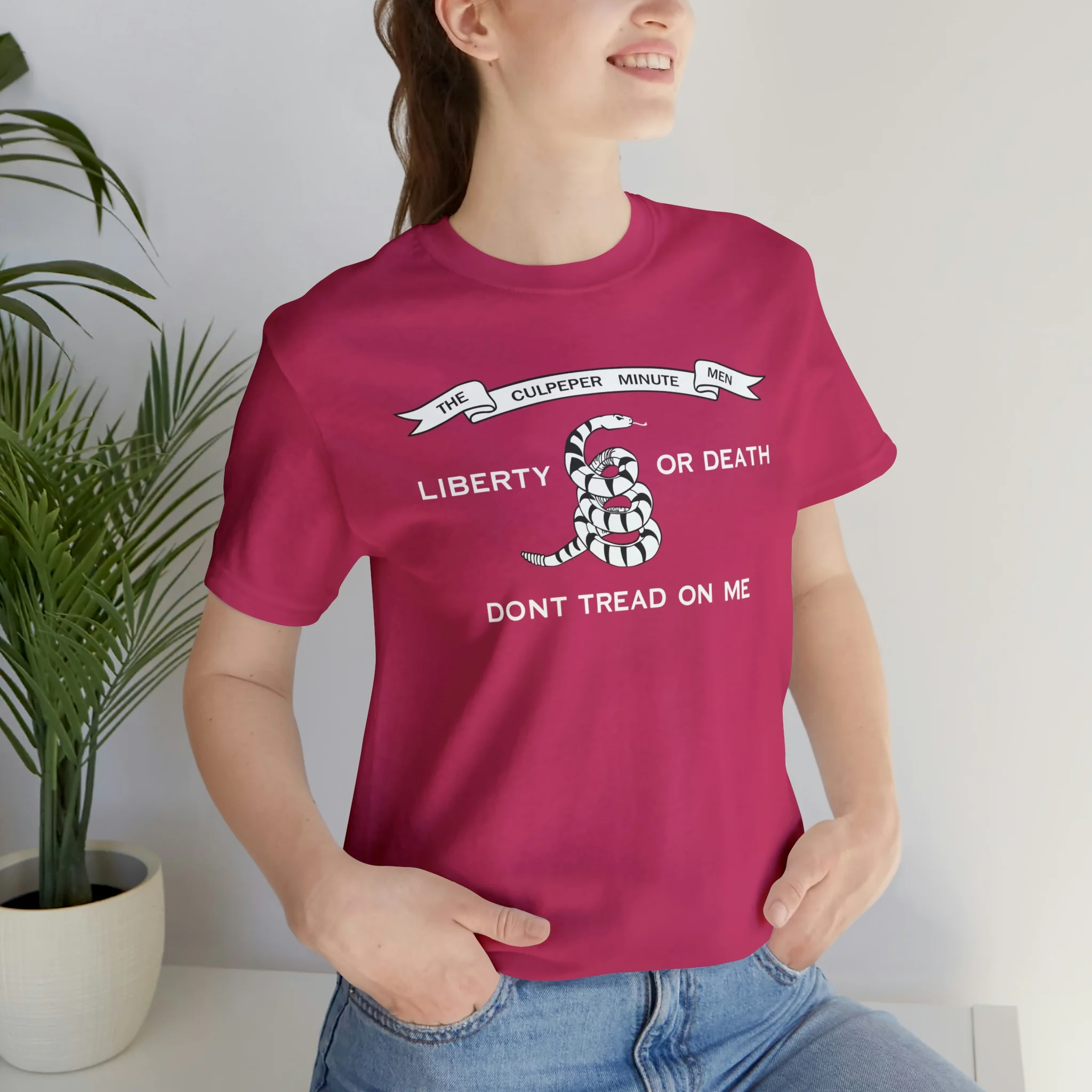 The Culpeper Minute Men Flag T Shirt: Bella + Canvas 3001 - Image 72