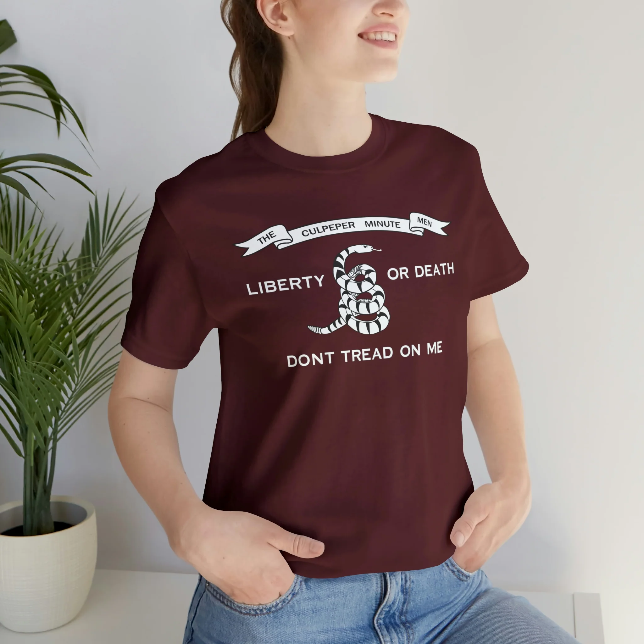 The Culpeper Minute Men Flag T Shirt: Bella + Canvas 3001 - Image 78