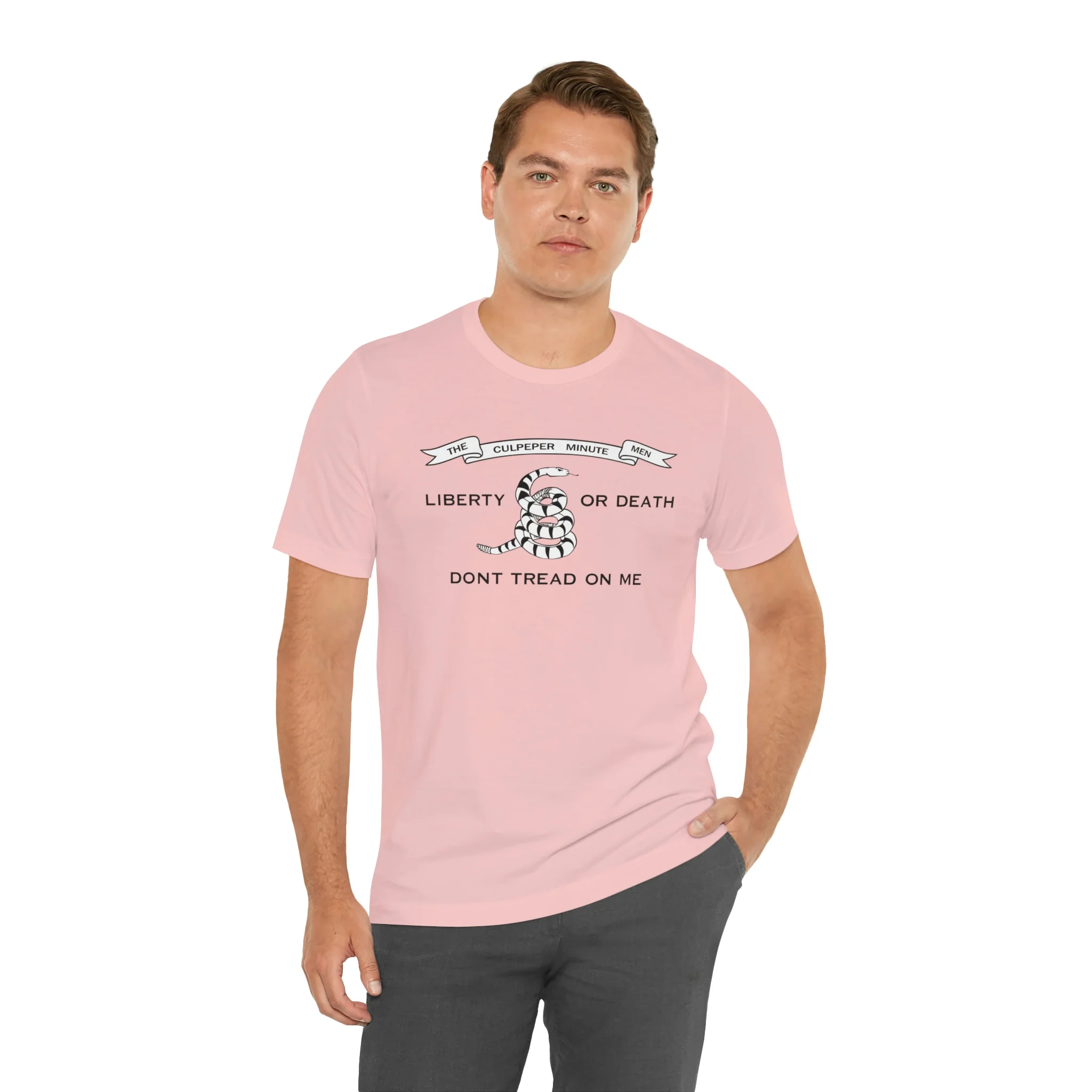 The Culpeper Minute Men Flag T Shirt: Bella + Canvas 3001 - Image 83