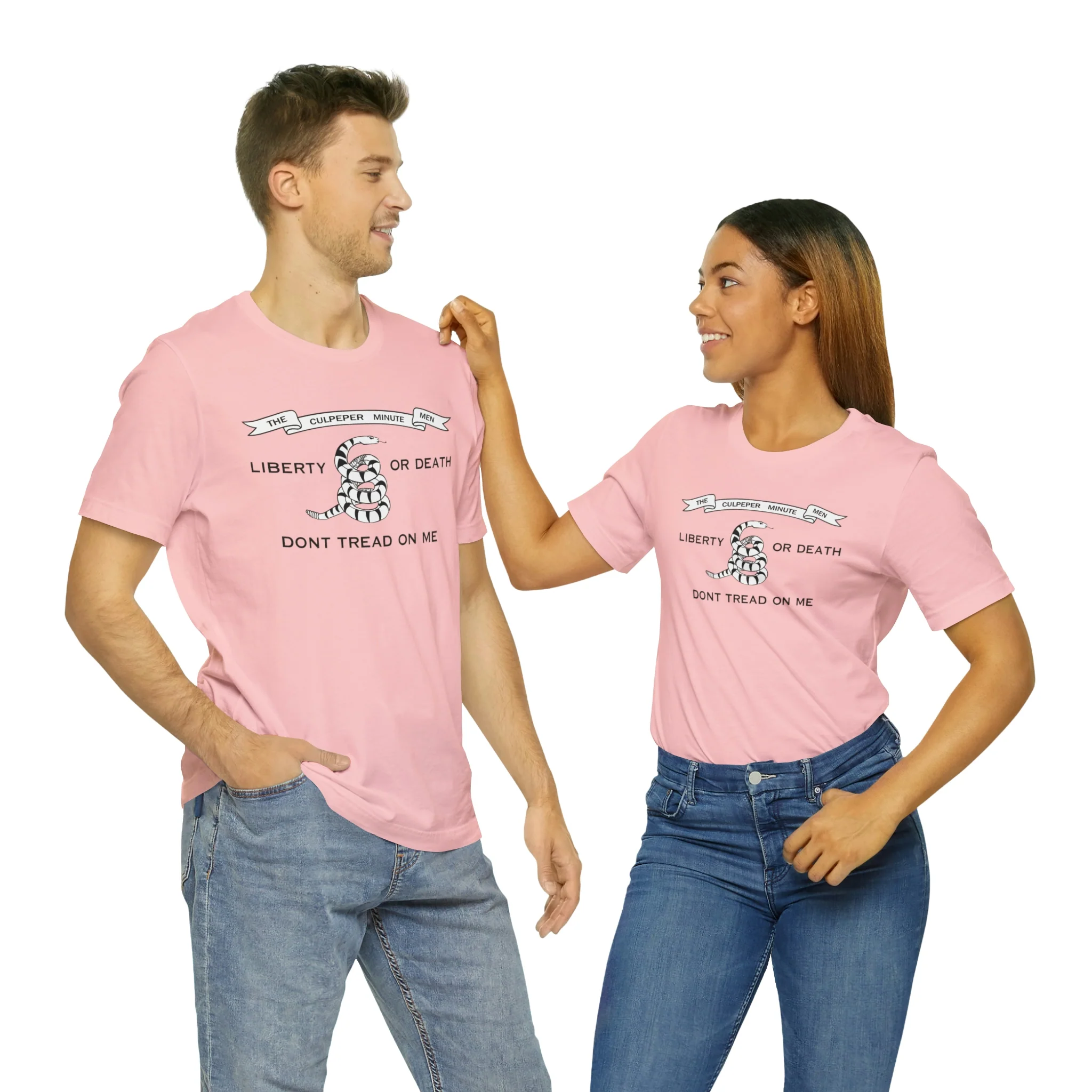 The Culpeper Minute Men Flag T Shirt: Bella + Canvas 3001 - Image 85