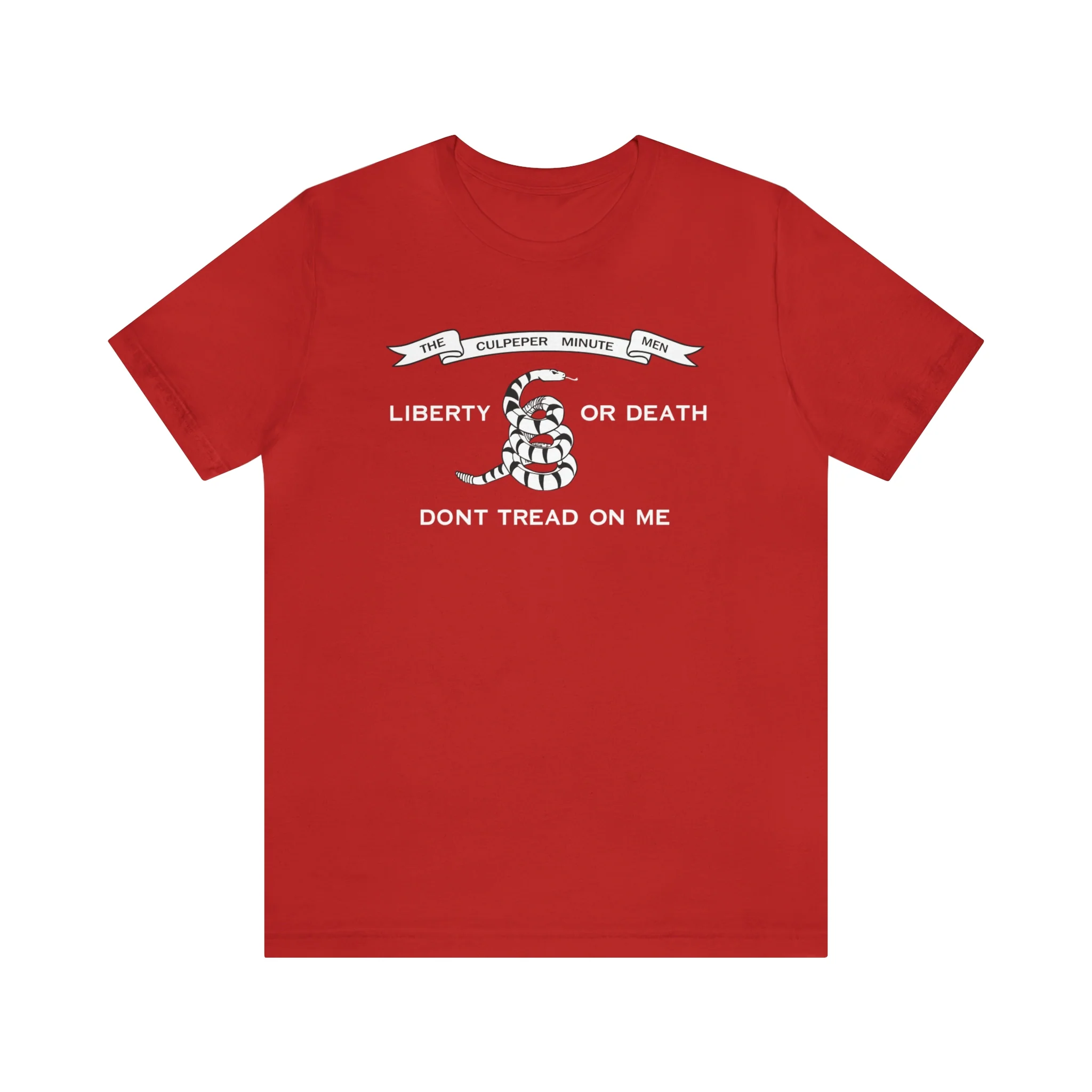The Culpeper Minute Men Flag T Shirt: Bella + Canvas 3001 - Image 87
